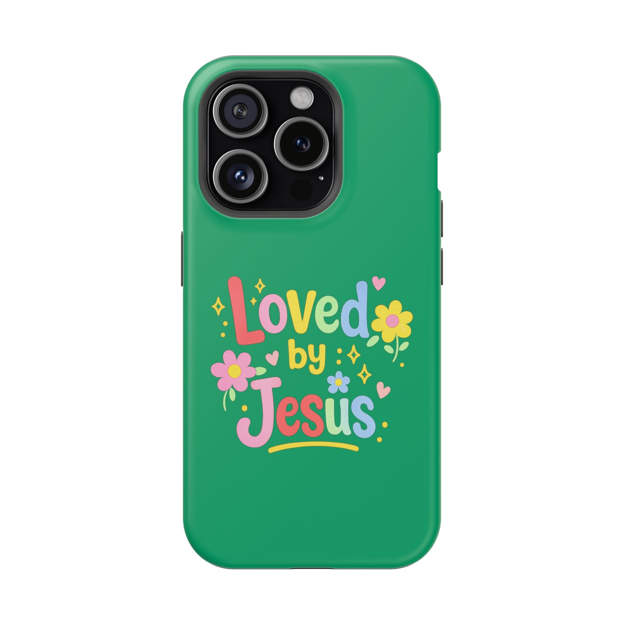 Loved by Jesus Phone Case — Colorful Magnetic Impact-Resistant Case