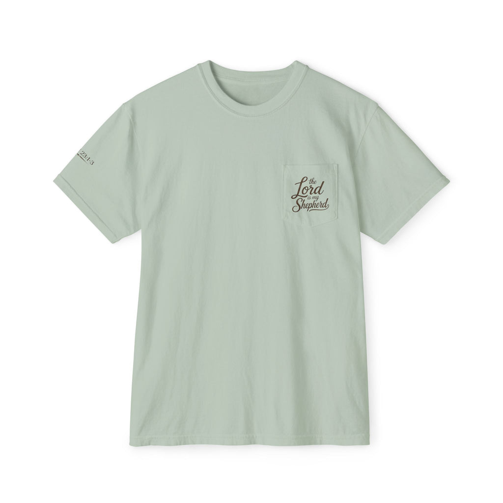The Lord Is My Shepherd-Psalm 23:1-3  Graphic Tee with Pocket