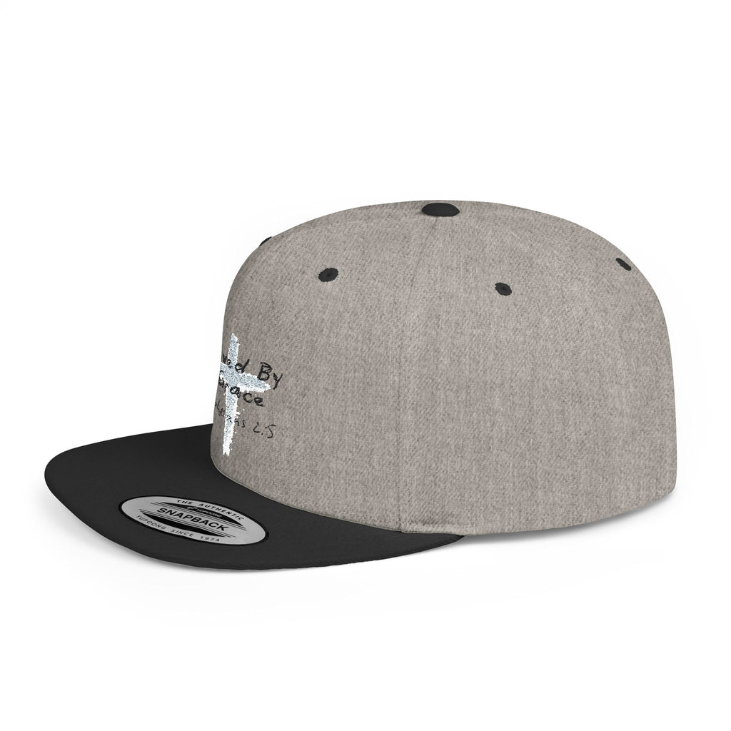 Saved By Grace Ephesians 2:5 Flat Bill Hat