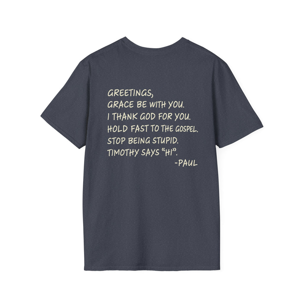 If Paul Were Here We’d Be Getting a Letter T-Shirt — Funny Vintage Postal Stamp Tee