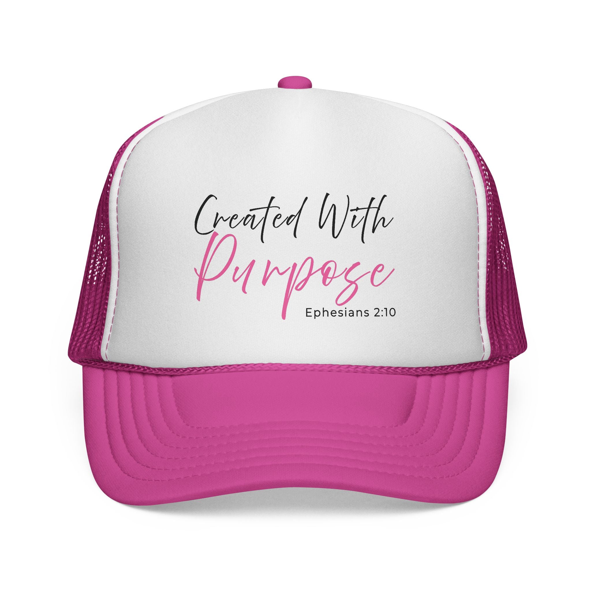 Created With Purpose — Ephesians 2:10 Trucker Hat