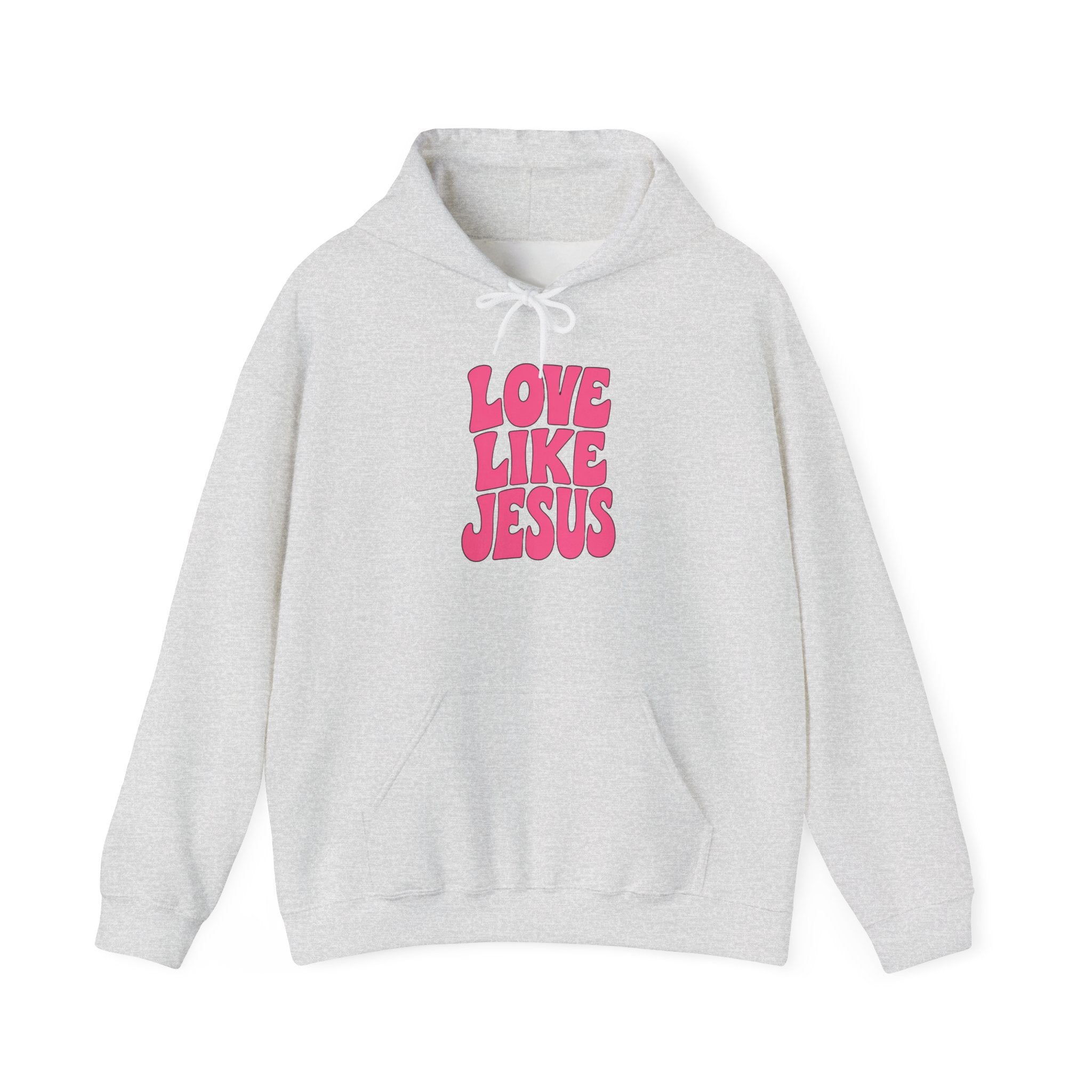 Love Like Jesus Groovy Hoodie Pullover