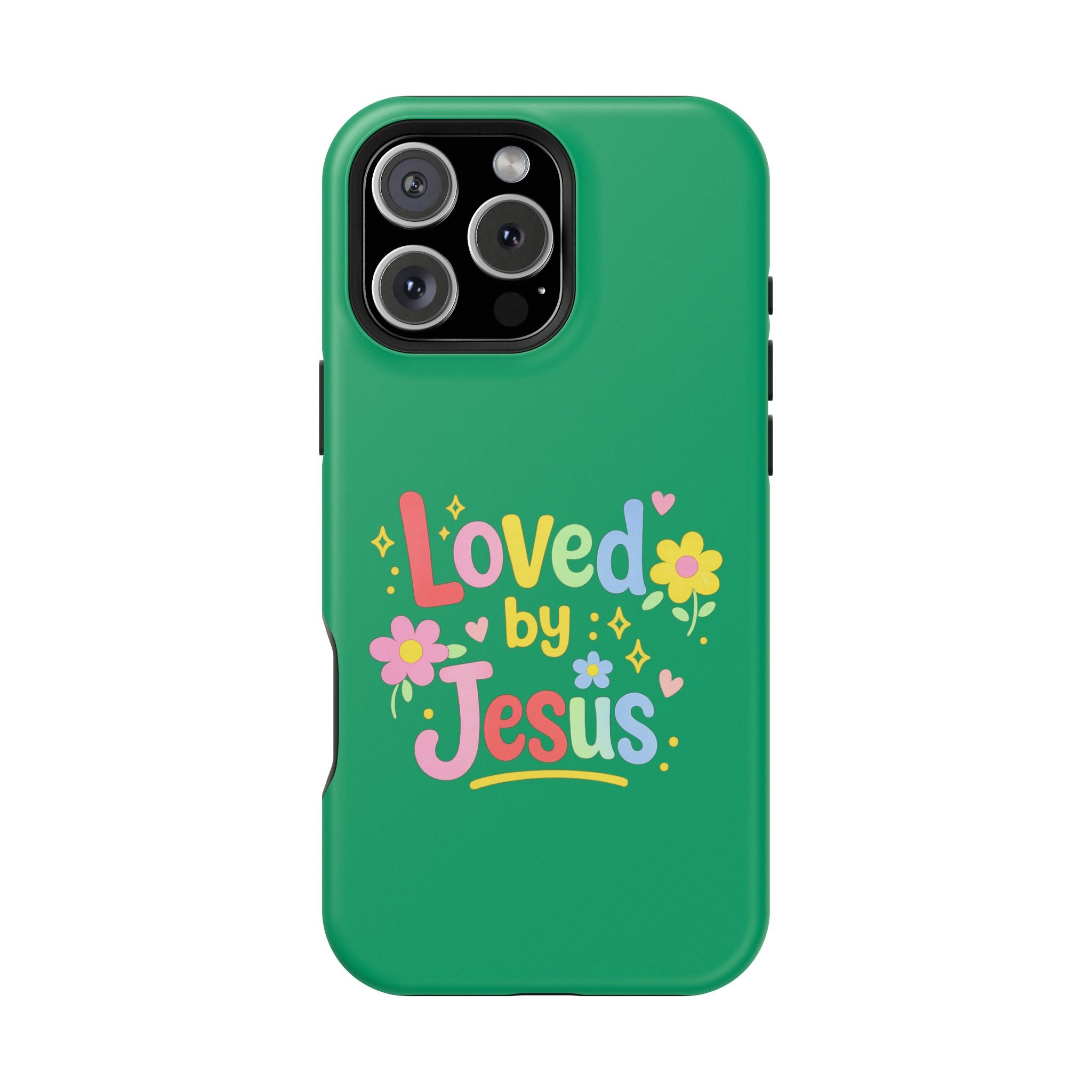 Loved by Jesus Phone Case — Colorful Magnetic Impact-Resistant Case