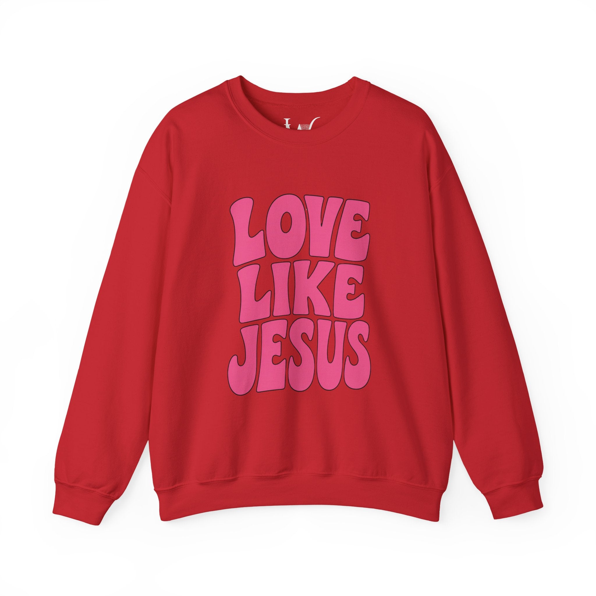 Love Like Jesus Groovy Sweatshirt