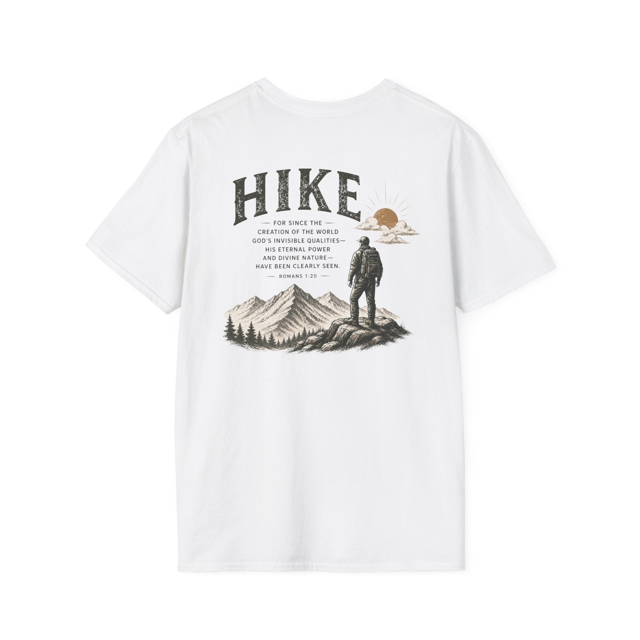 Hike Mountains Graphic — Romans 1:20 Tee