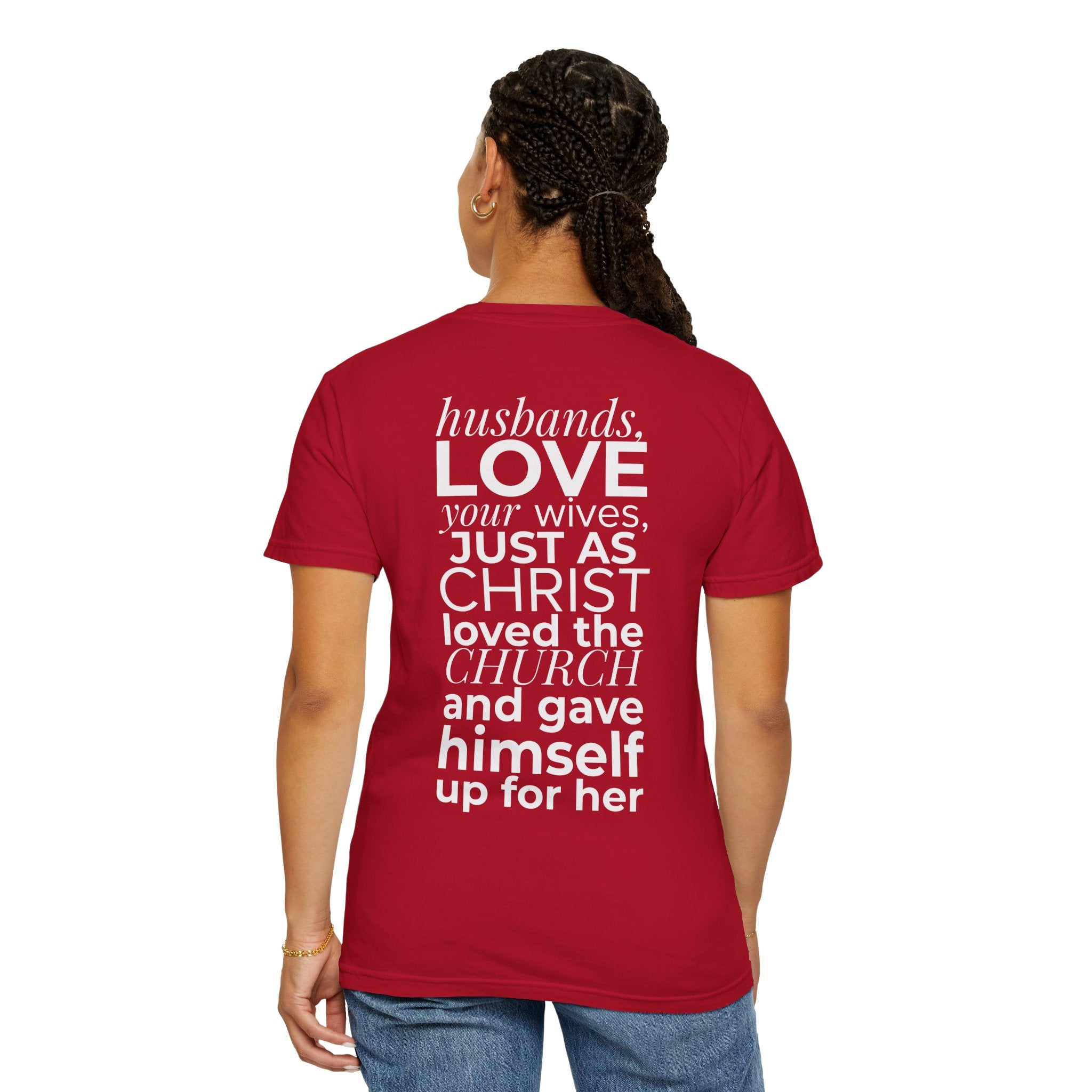 Ephesians 5:25 Scripture T-Shirt — Husbands, Love Your Wives