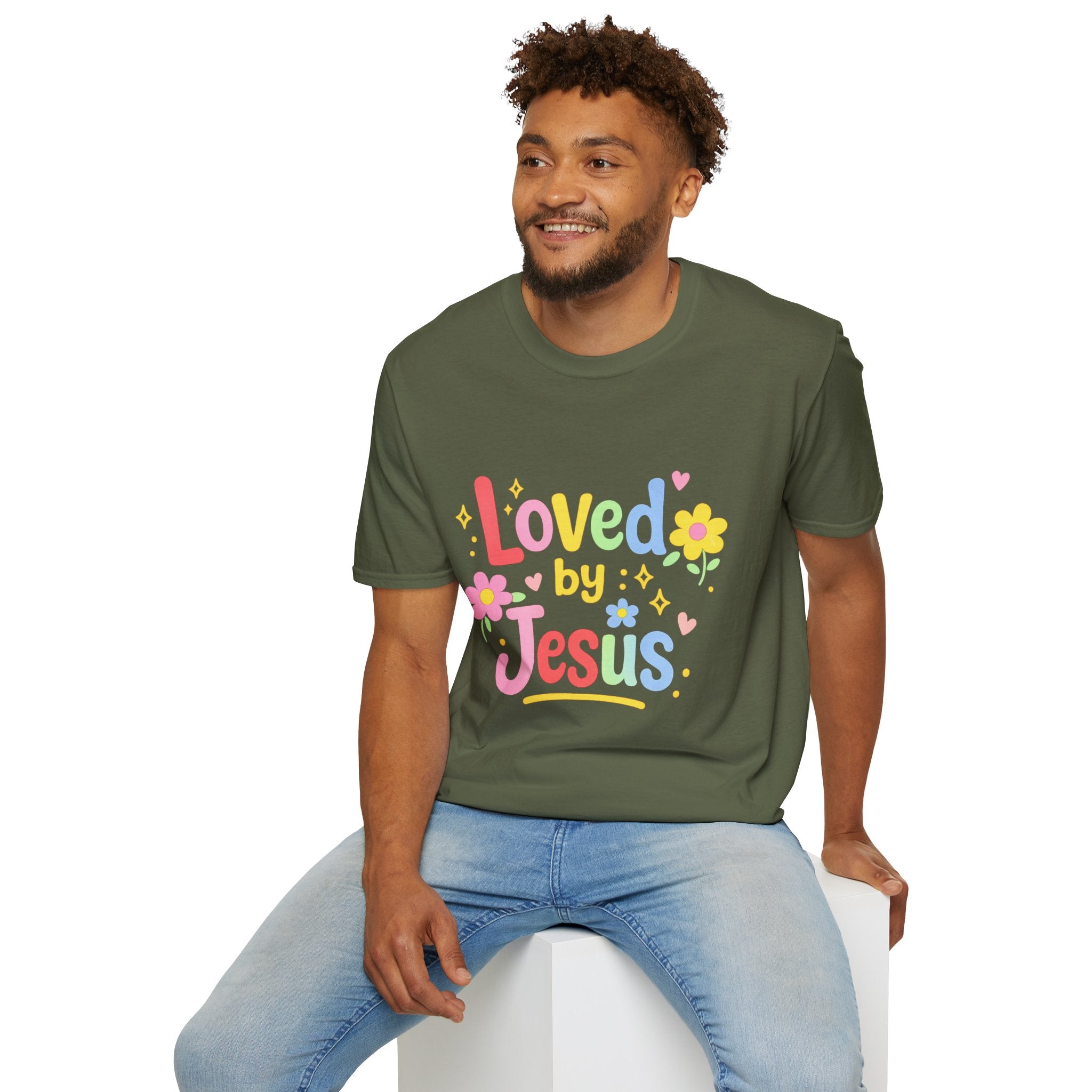 Loved by Jesus Colorful T-Shirt