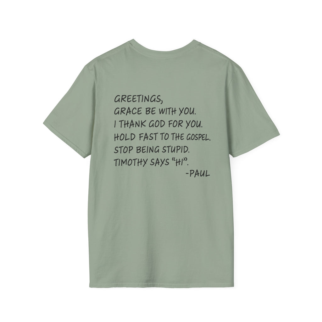 If Paul Were Here We’d Be Getting a Letter T-Shirt — Funny Vintage Postal Stamp Tee