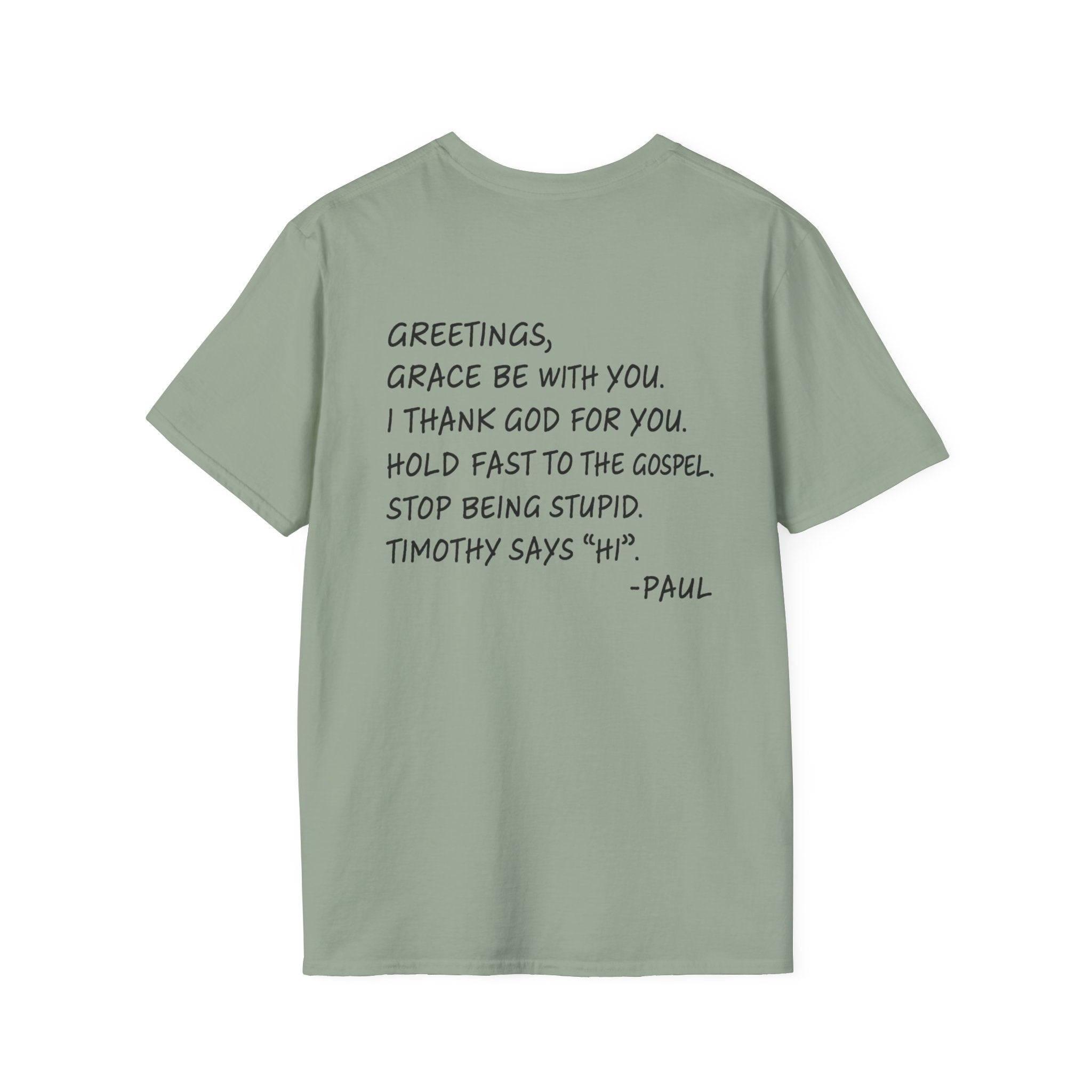If Paul Were Here We’d Be Getting a Letter T-Shirt — Funny Vintage Postal Stamp Tee