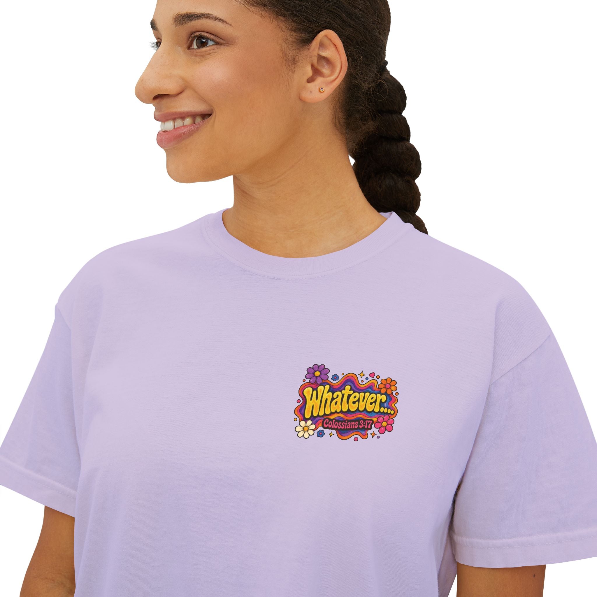 Make Jesus Smile Women's Boxy Tee — Retro Christian Graphic Tee