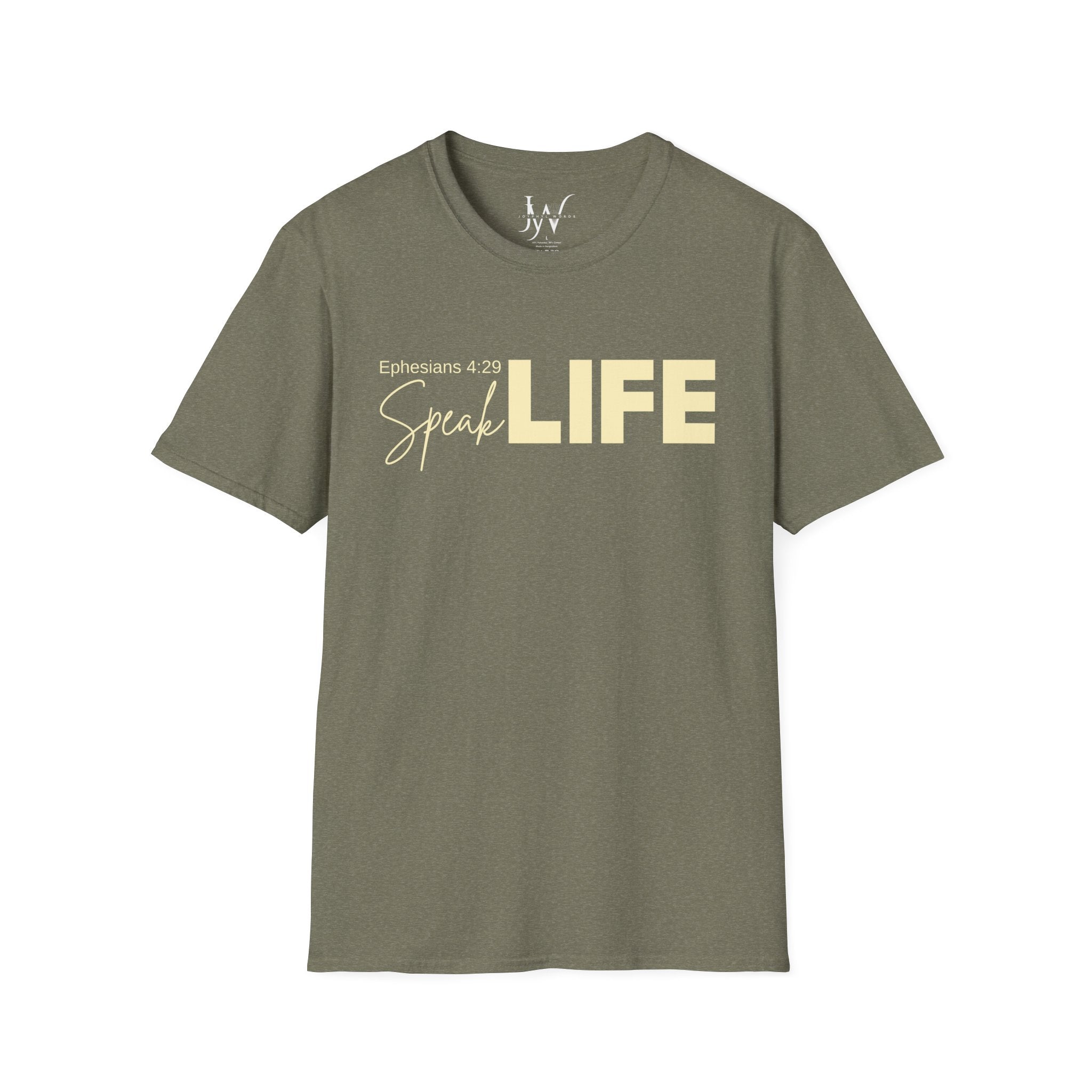 Speak Life Ephesians 4:29 Scripture T-Shirt