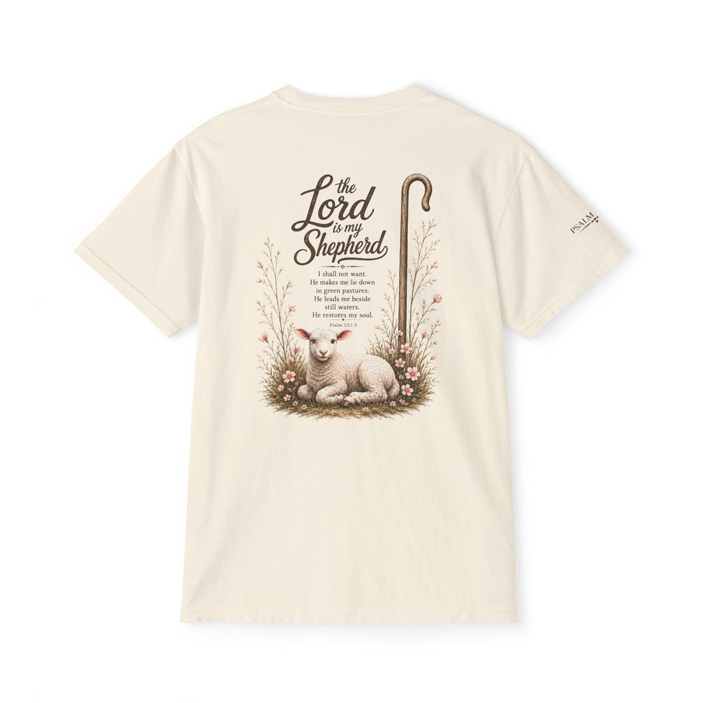 The Lord Is My Shepherd-Psalm 23:1-3  Graphic Tee with Pocket