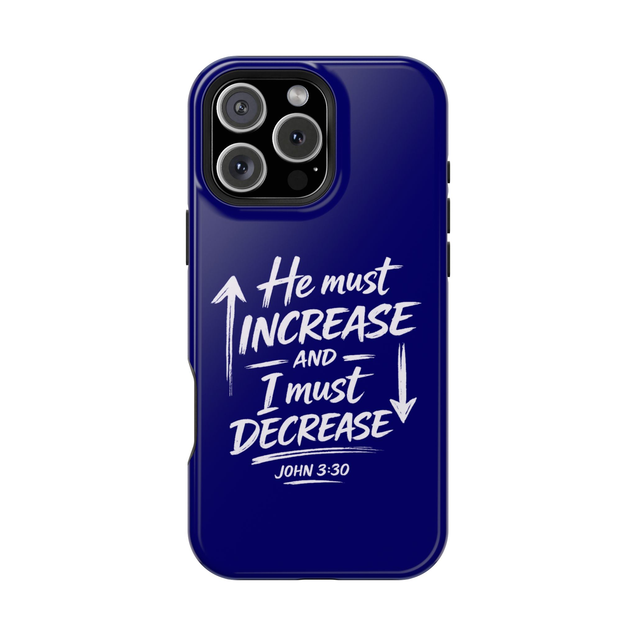 Phone Case — "He Must Increase and I Must Decrease John 3:30" Colorful Magnetic Impact-Resistant Case