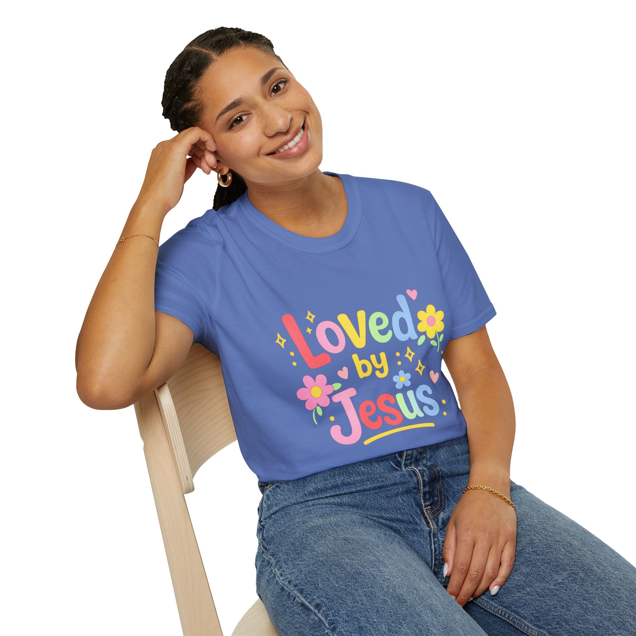 Loved by Jesus Colorful T-Shirt