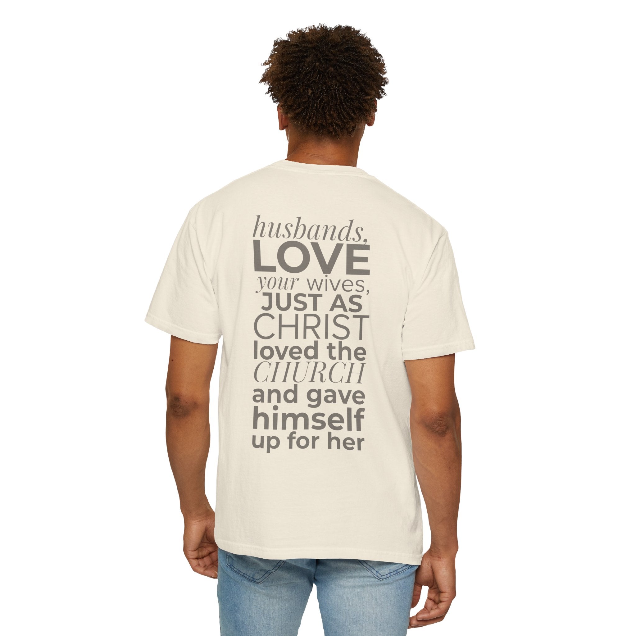 Ephesians 5:25 Scripture T-Shirt — Husbands, Love Your Wives