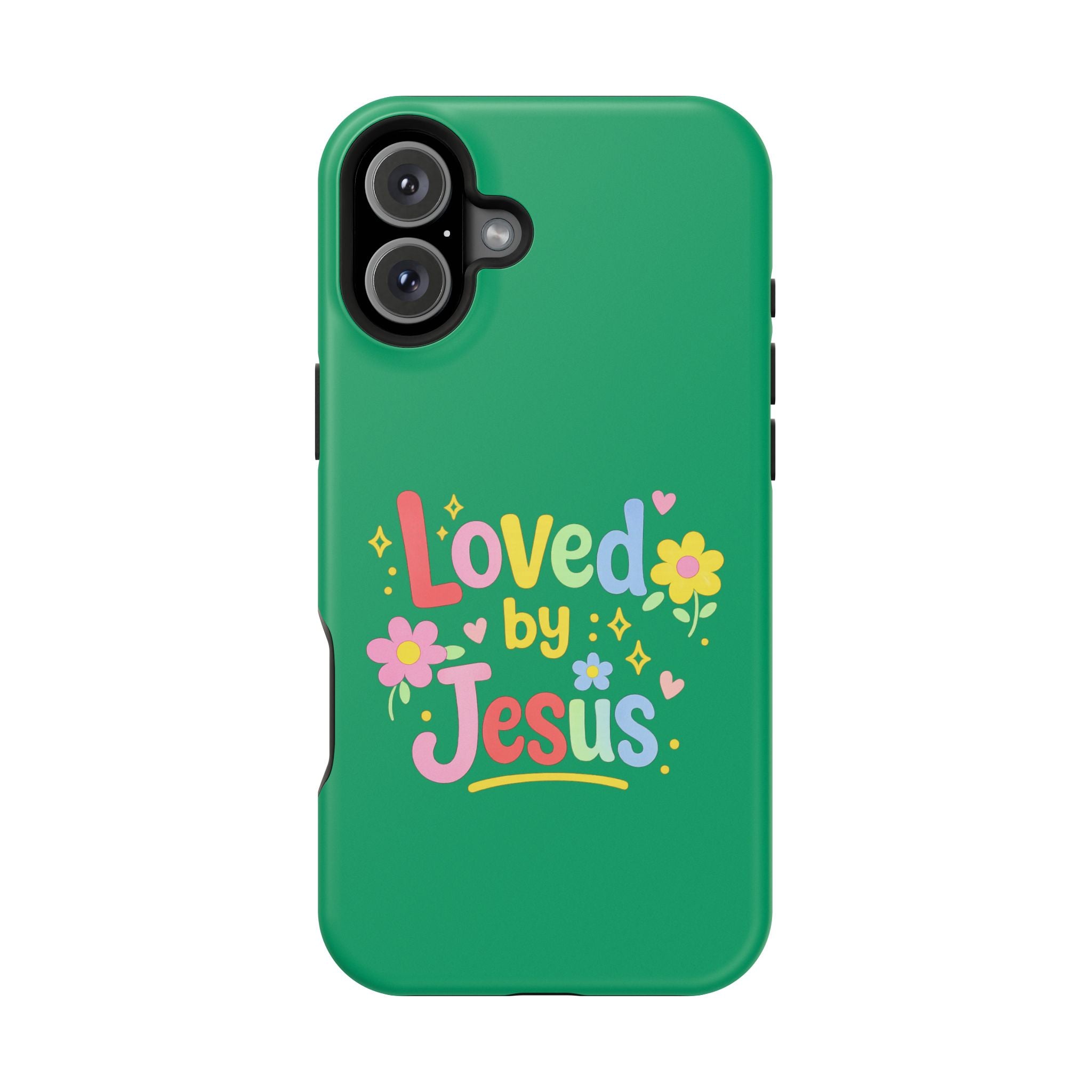 Loved by Jesus Phone Case — Colorful Magnetic Impact-Resistant Case