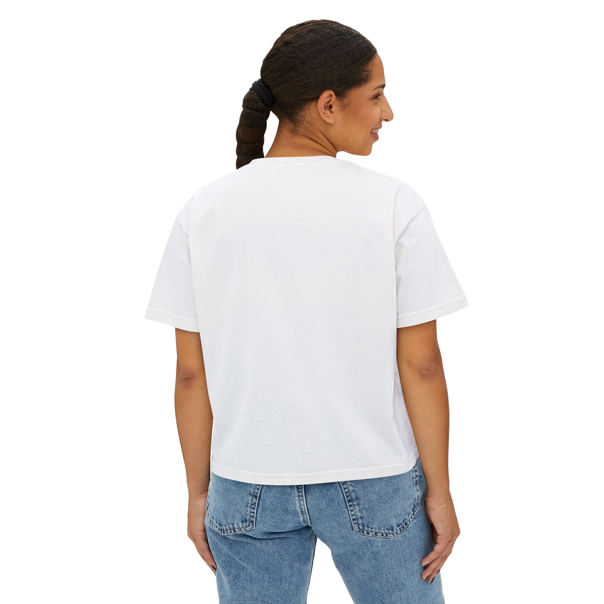 Be Where Your Feet Are Boxy Tee — Footprint Relaxed Women's Tee