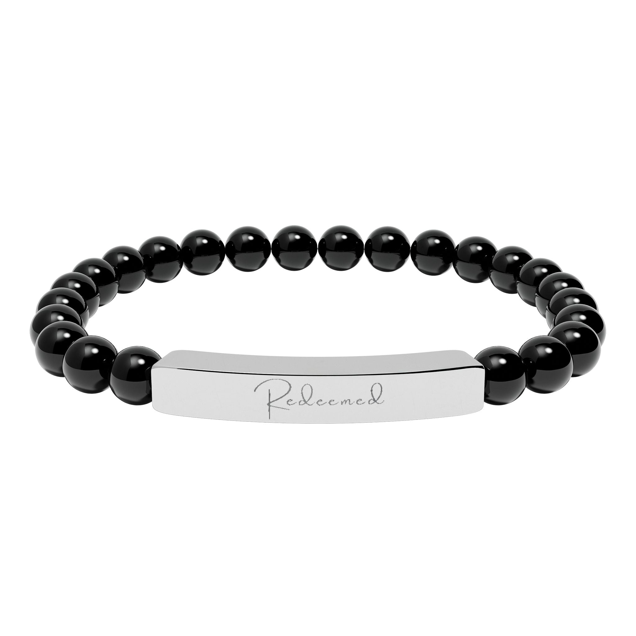 Natural Stone Stretch Bar Bracelet — Redeemed