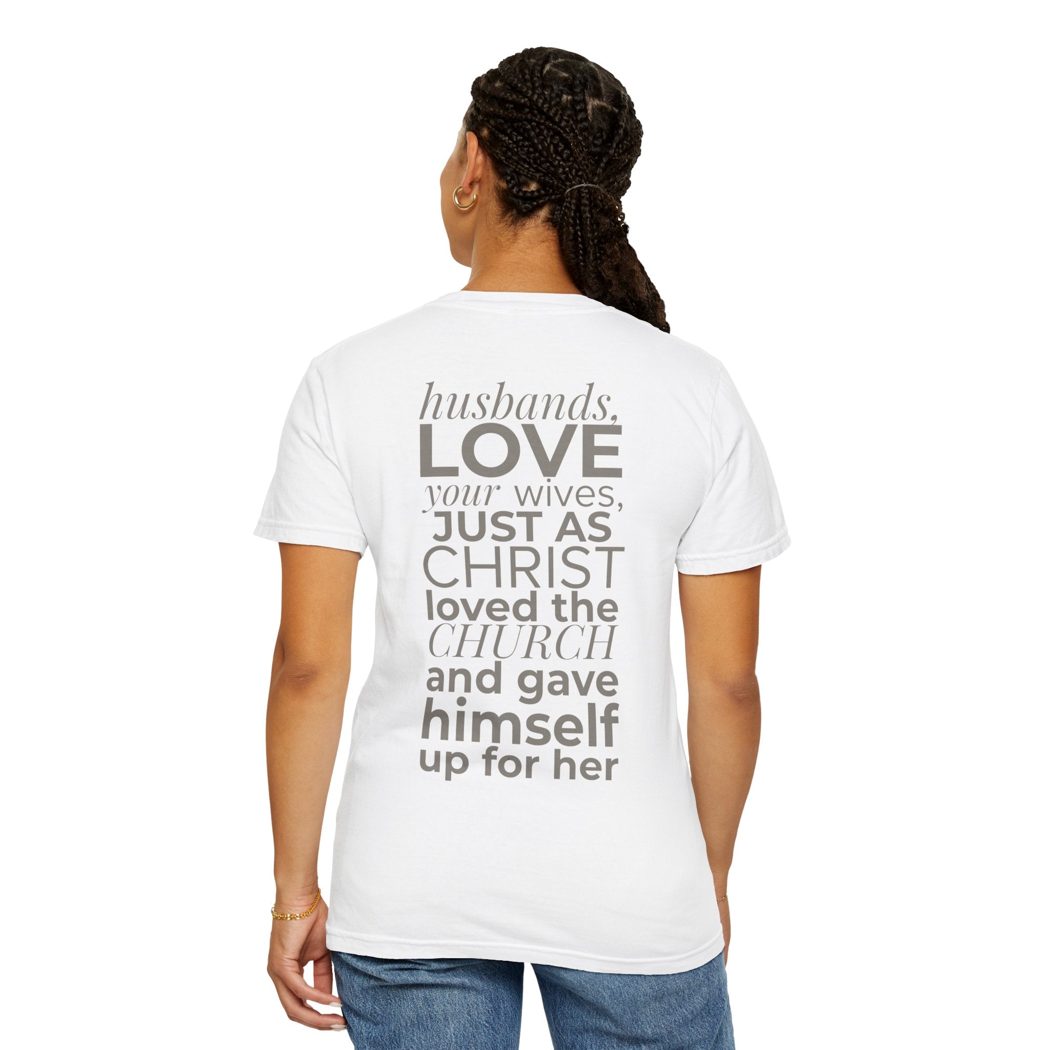 Ephesians 5:25 Scripture T-Shirt — Husbands, Love Your Wives