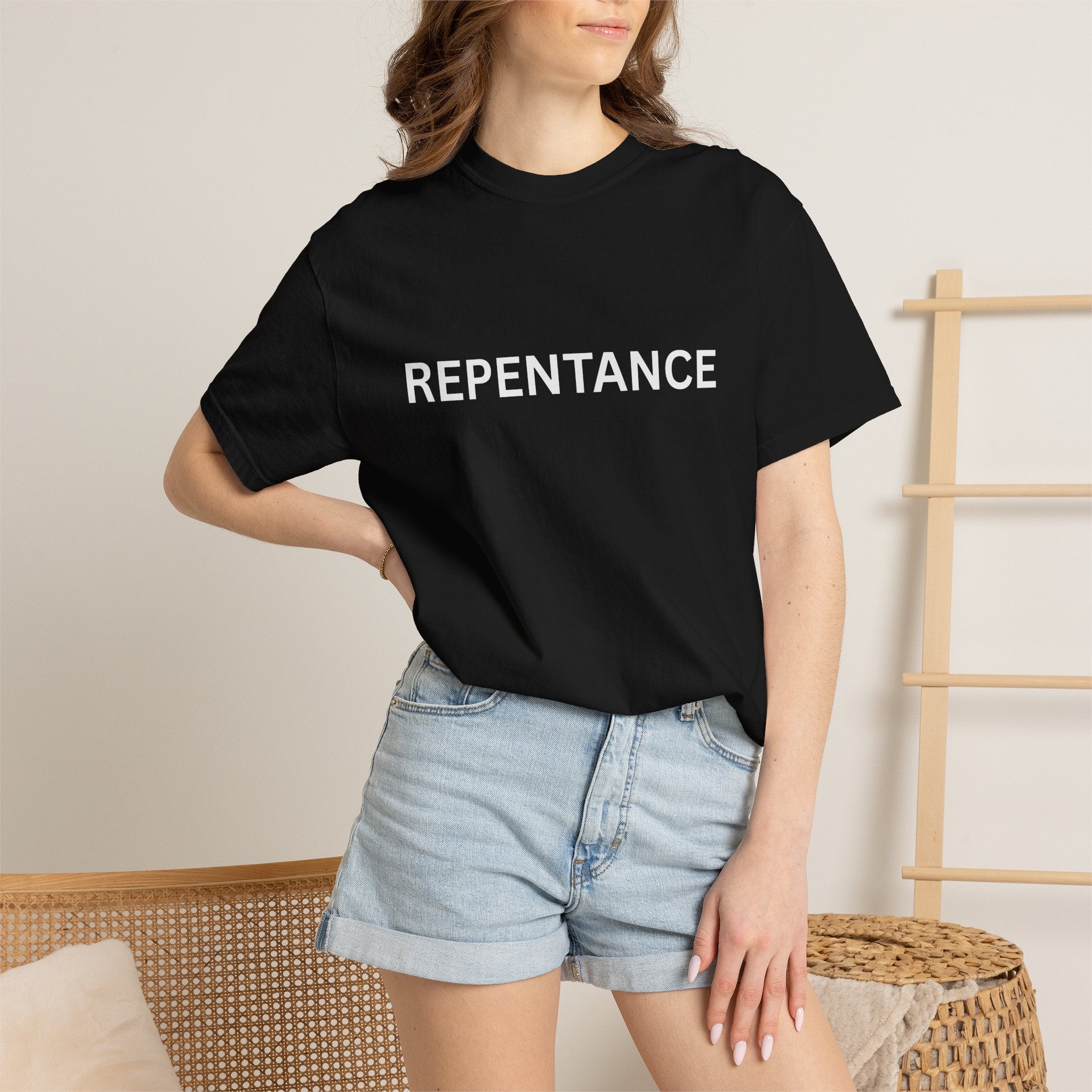 Repentance T-Shirt — "Create in Me a Clean Heart" Psalm 51:10 Christian Tee