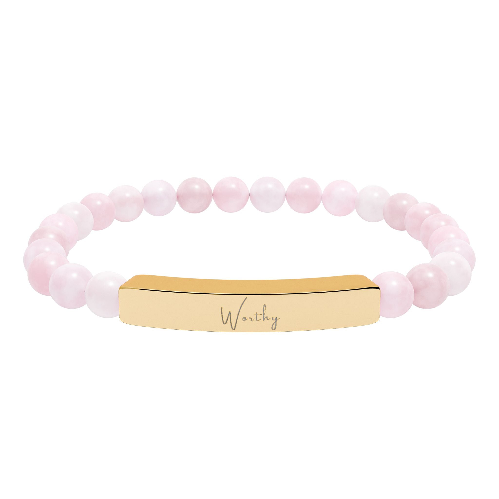 Natural Stone Stretch Bar Bracelet — Worthy
