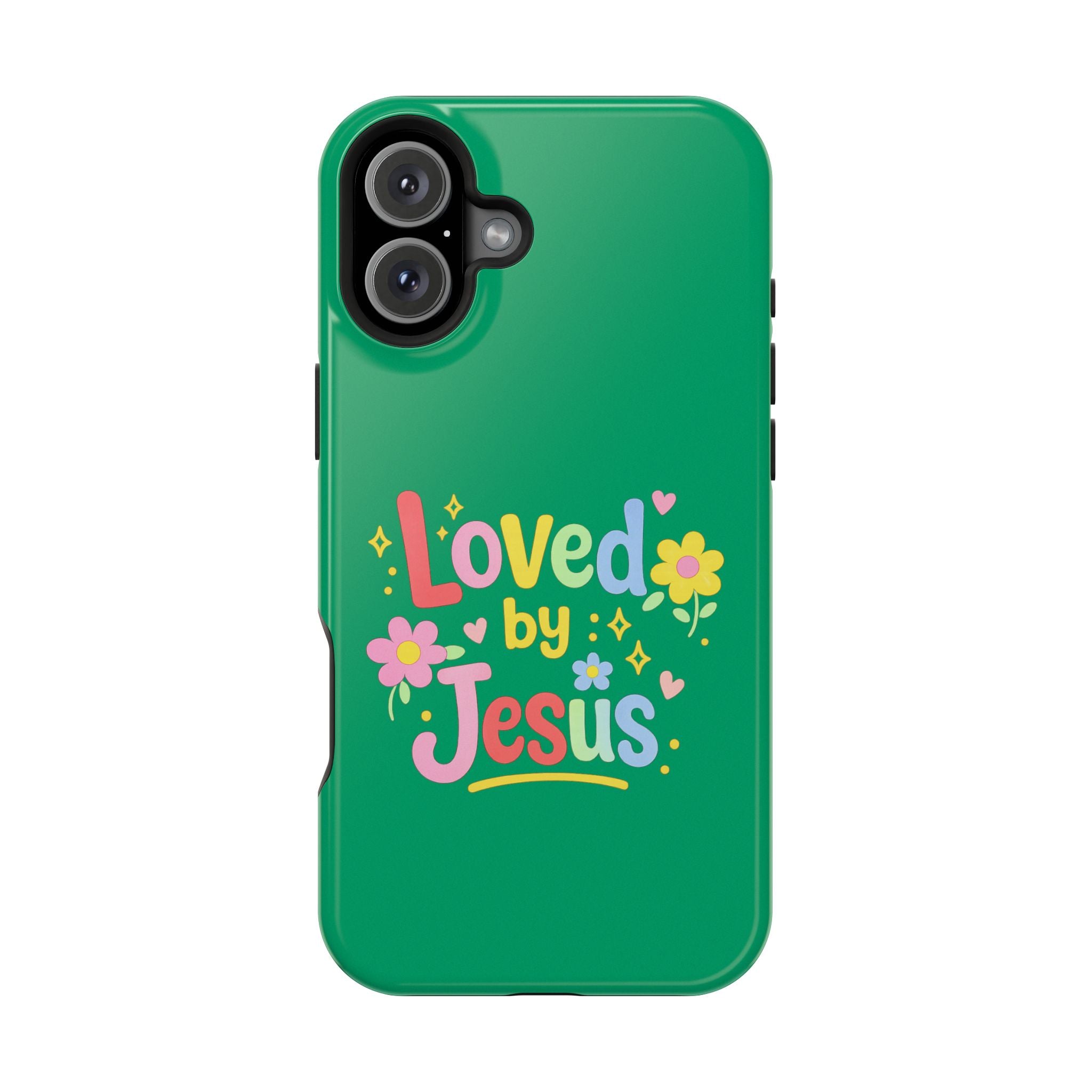 Loved by Jesus Phone Case — Colorful Magnetic Impact-Resistant Case