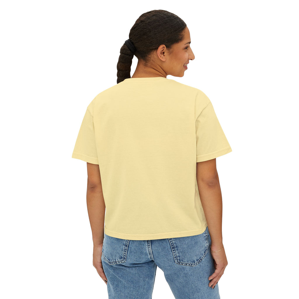 Be Where Your Feet Are Boxy Tee — Footprint Relaxed Women's Tee