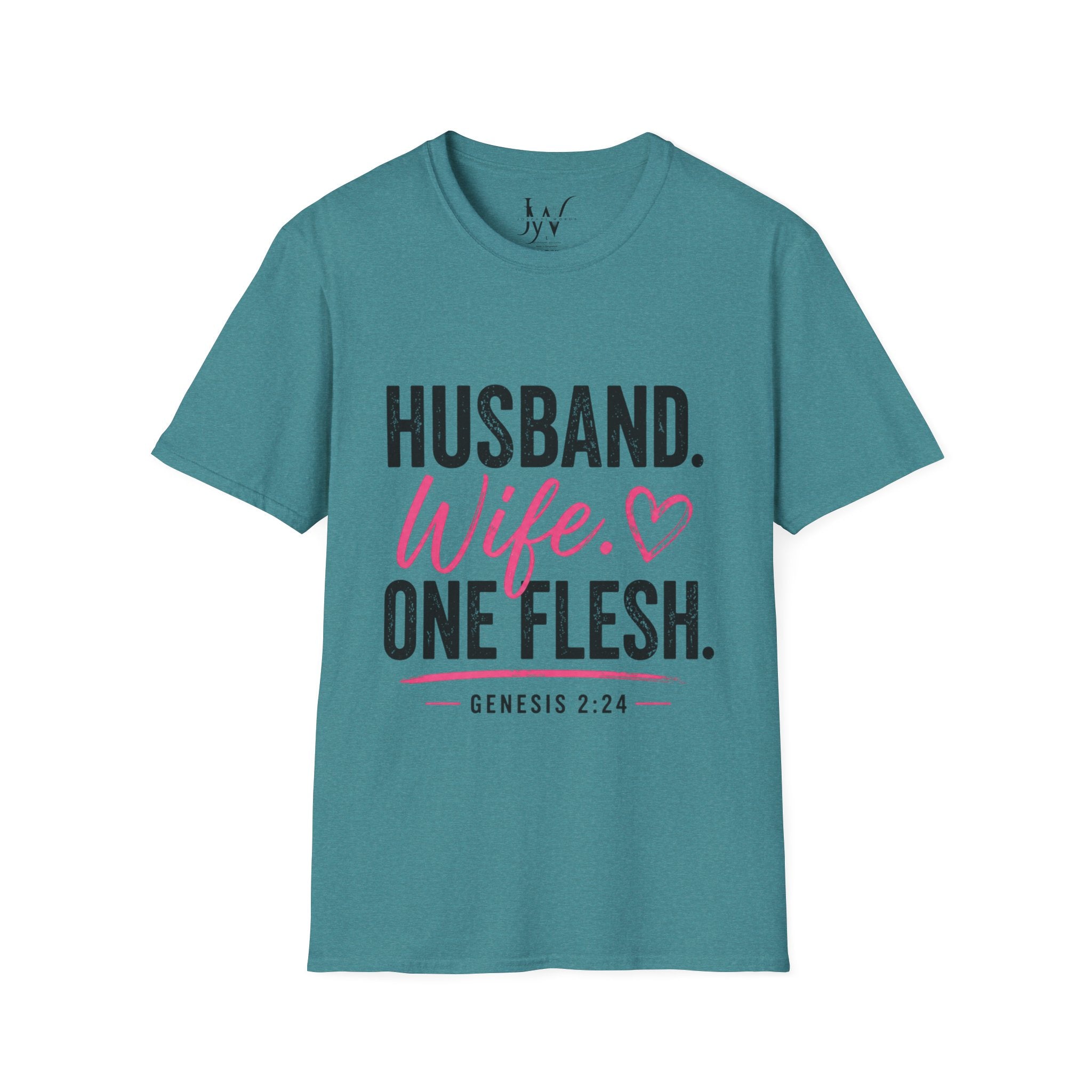 Strong Marriage "Husband. Wife. One Flesh." — Genesis 2:24 Tee