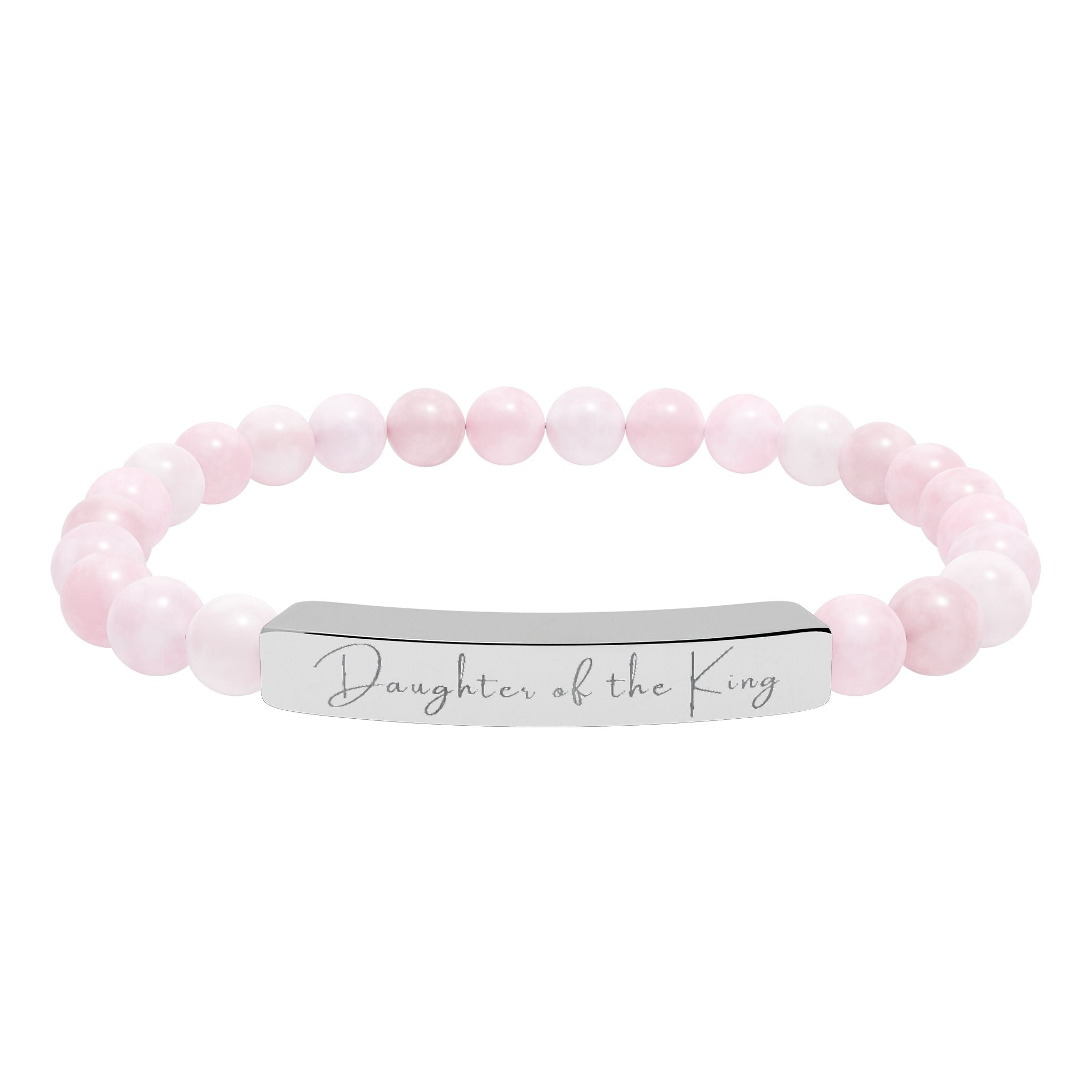 Natural Stone Stretch Bar Bracelet — Daughter of the King