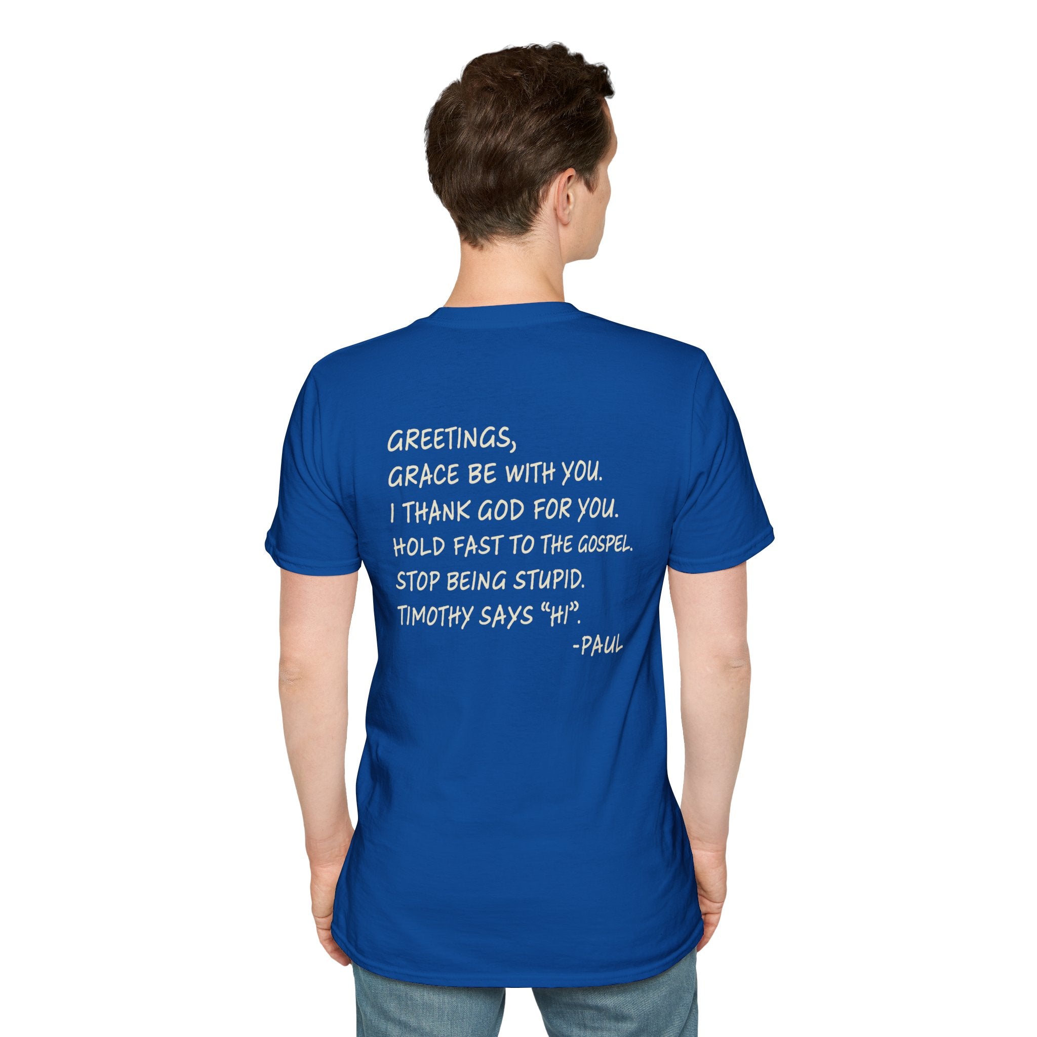 If Paul Were Here We’d Be Getting a Letter T-Shirt — Funny Vintage Postal Stamp Tee