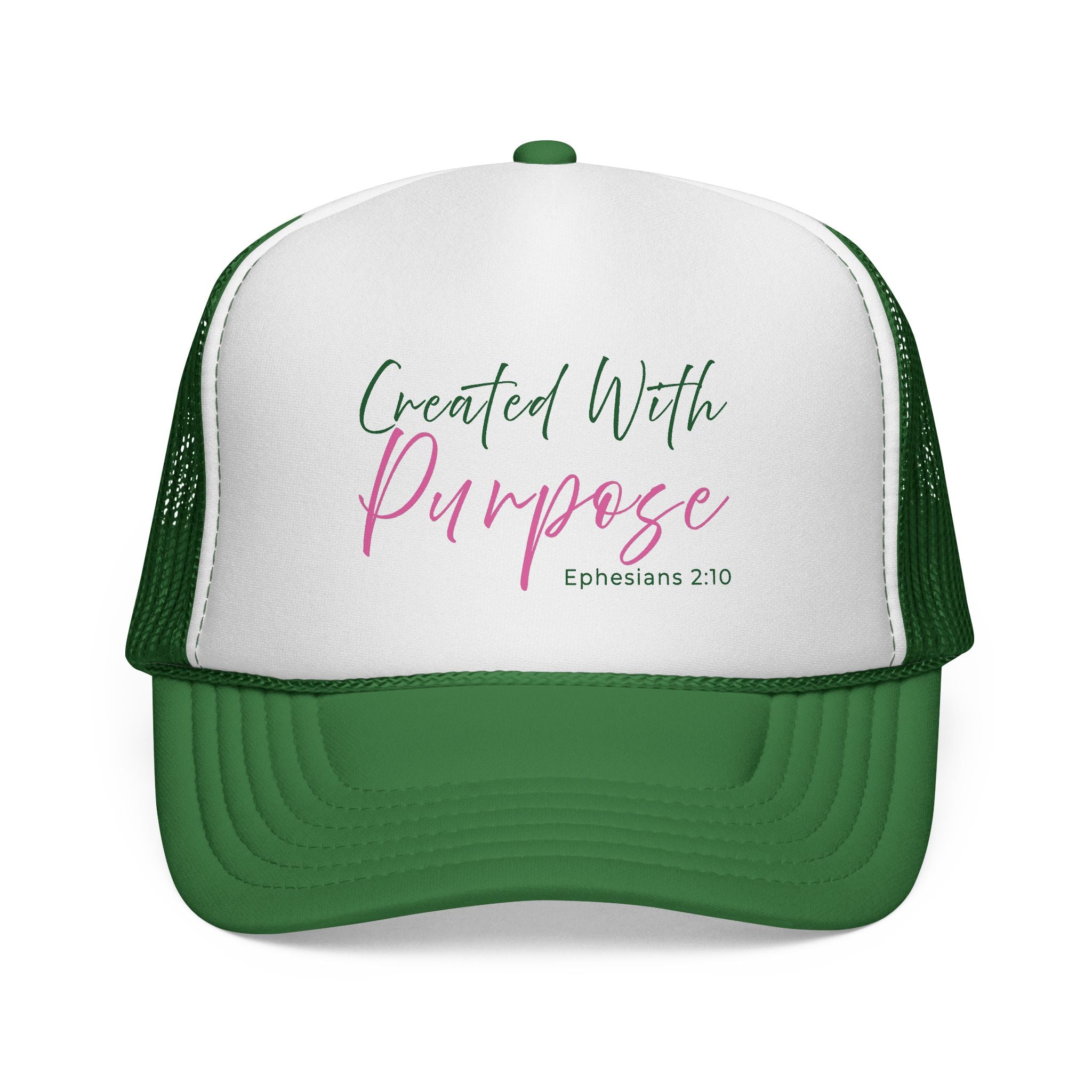 Created With Purpose — Ephesians 2:10 Trucker Hat
