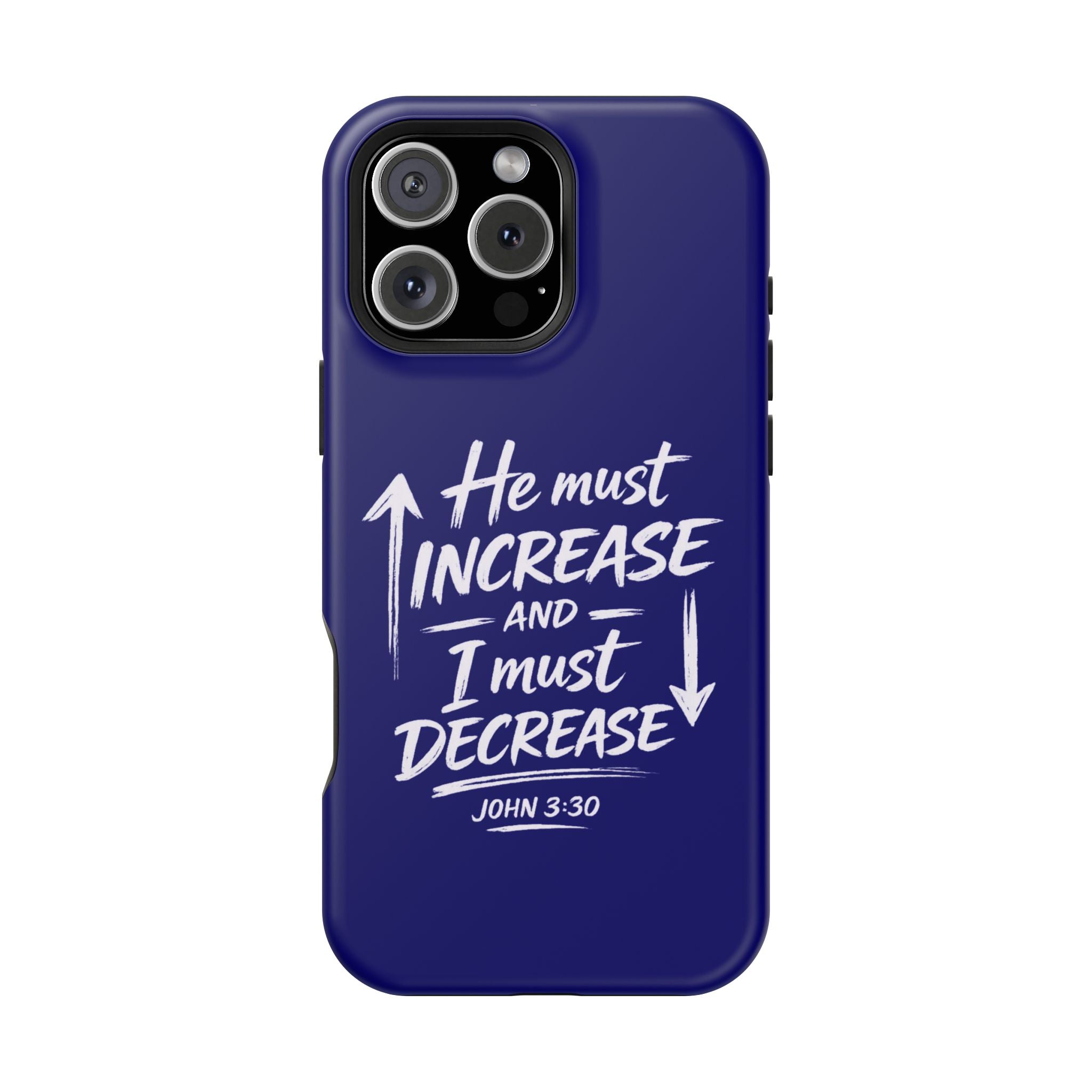 Phone Case — "He Must Increase and I Must Decrease John 3:30" Colorful Magnetic Impact-Resistant Case