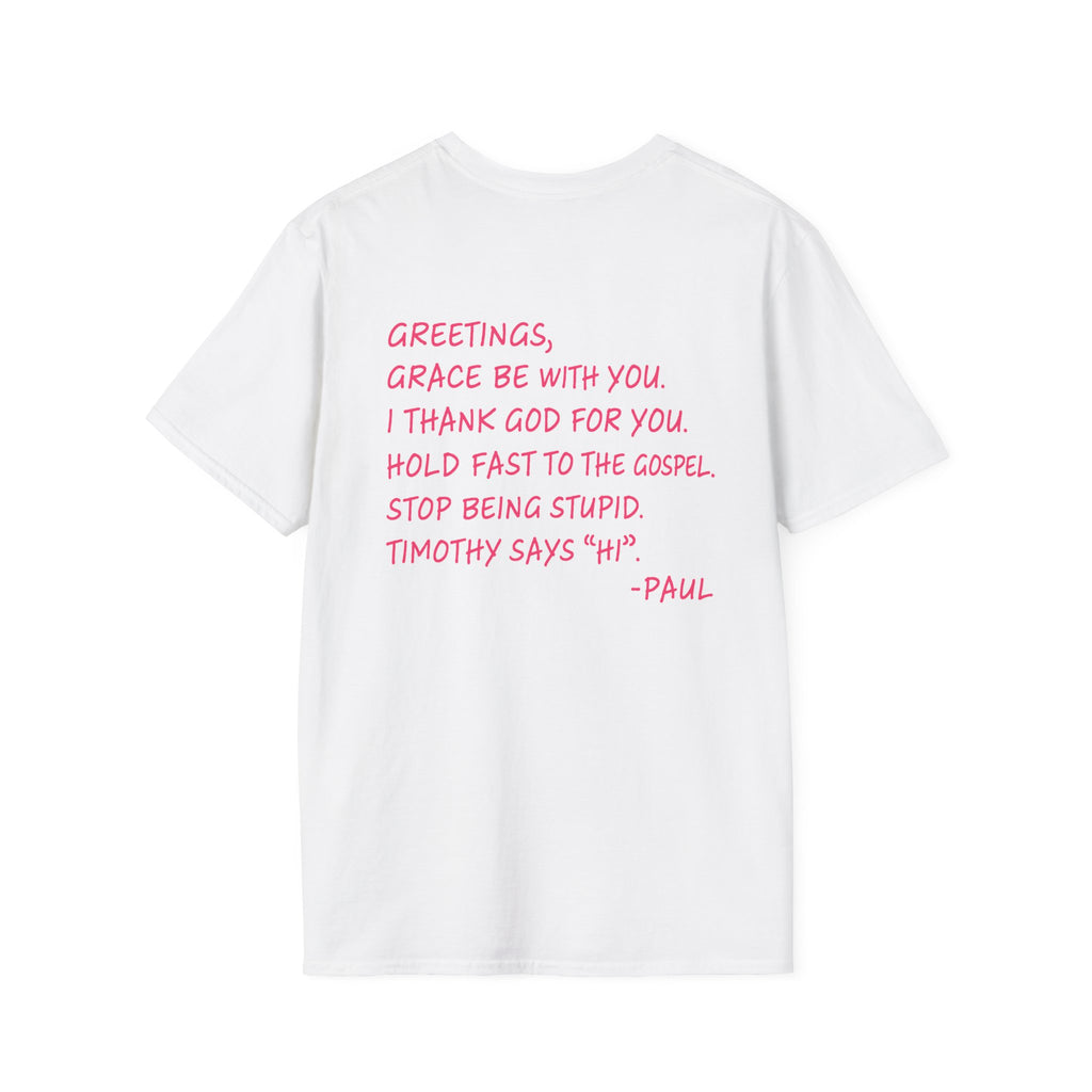 If Paul Were Here We’d Be Getting a Letter T-Shirt — Funny Vintage Postal Stamp Tee