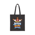 Make Jesus Smile Today Tote Bag – Inspirational Christian Canvas Tote