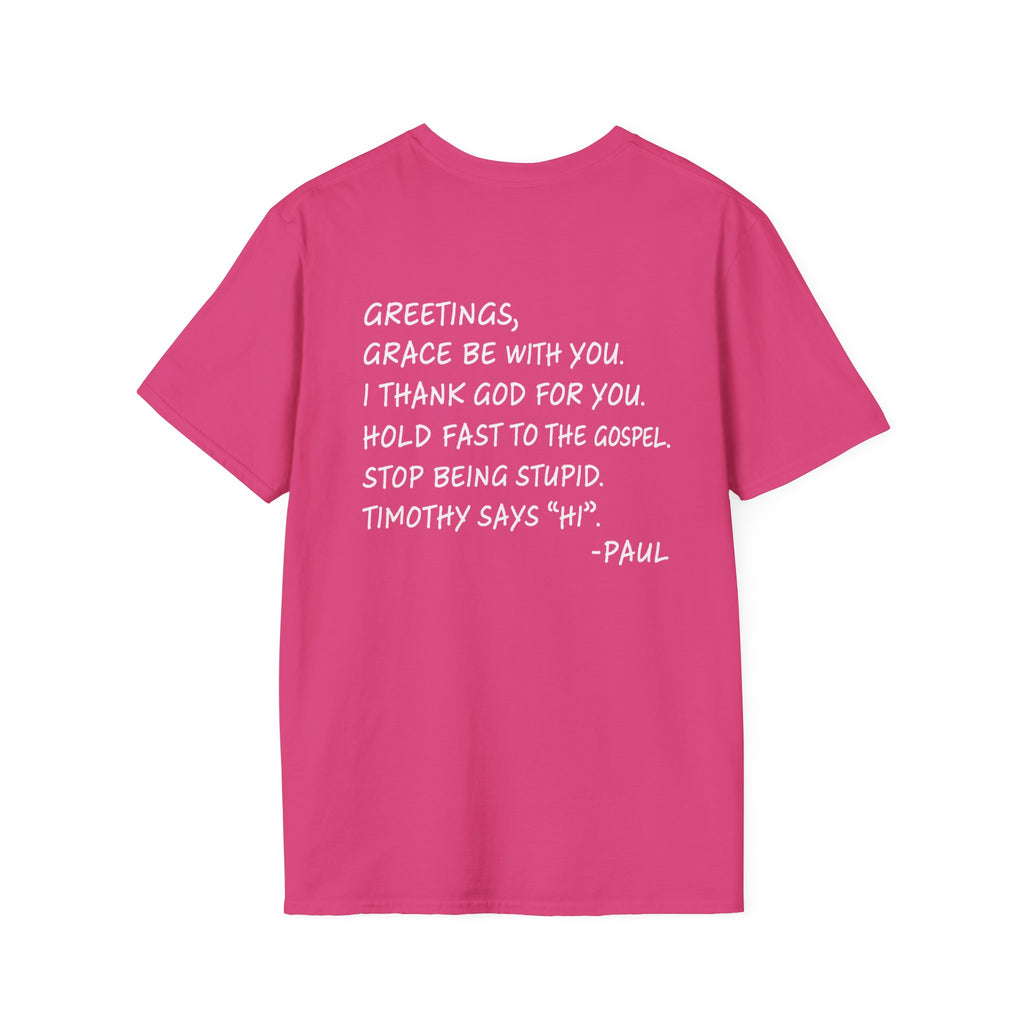 If Paul Were Here We’d Be Getting a Letter T-Shirt — Funny Vintage Postal Stamp Tee