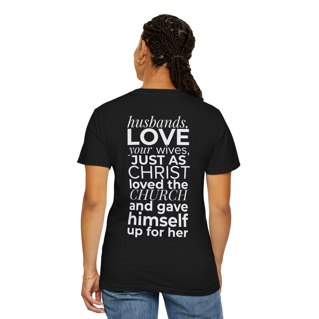 Ephesians 5:25 Scripture T-Shirt — Husbands, Love Your Wives