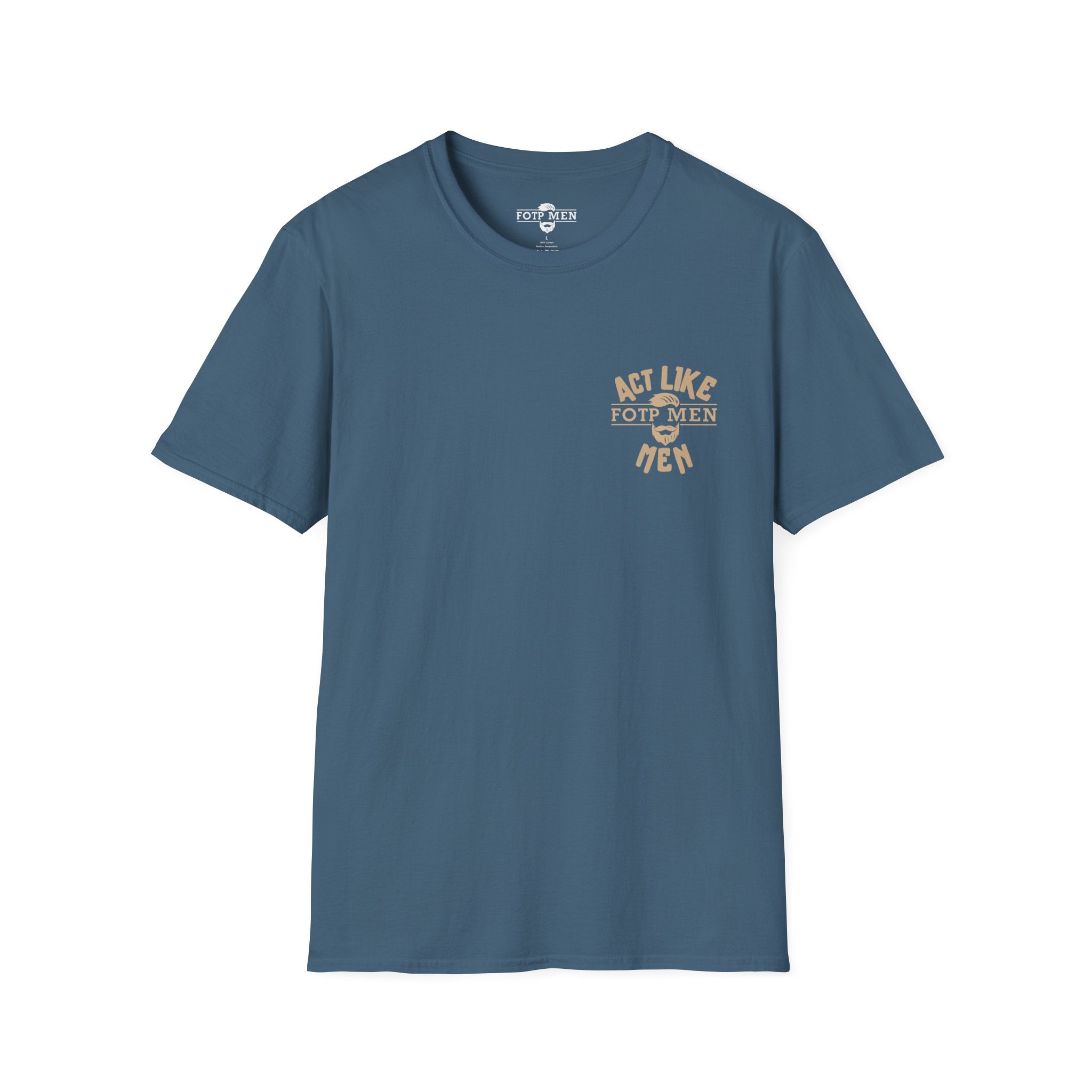 FOTP Mens Act Like Men Lion & Shield Graphic T-Shirt