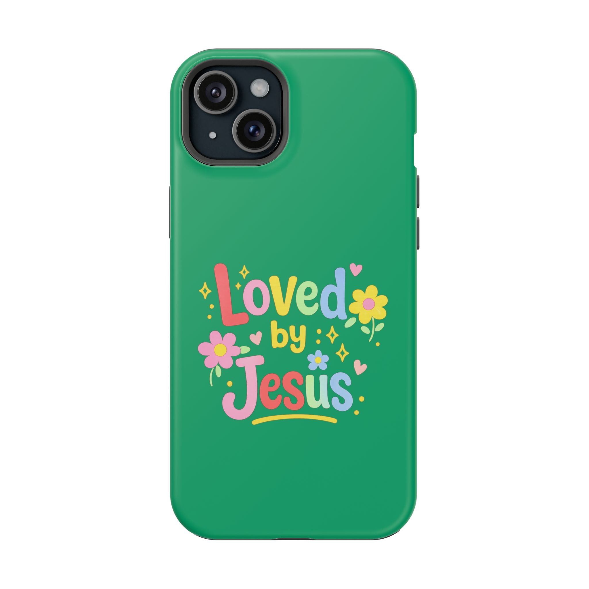 Loved by Jesus Phone Case — Colorful Magnetic Impact-Resistant Case