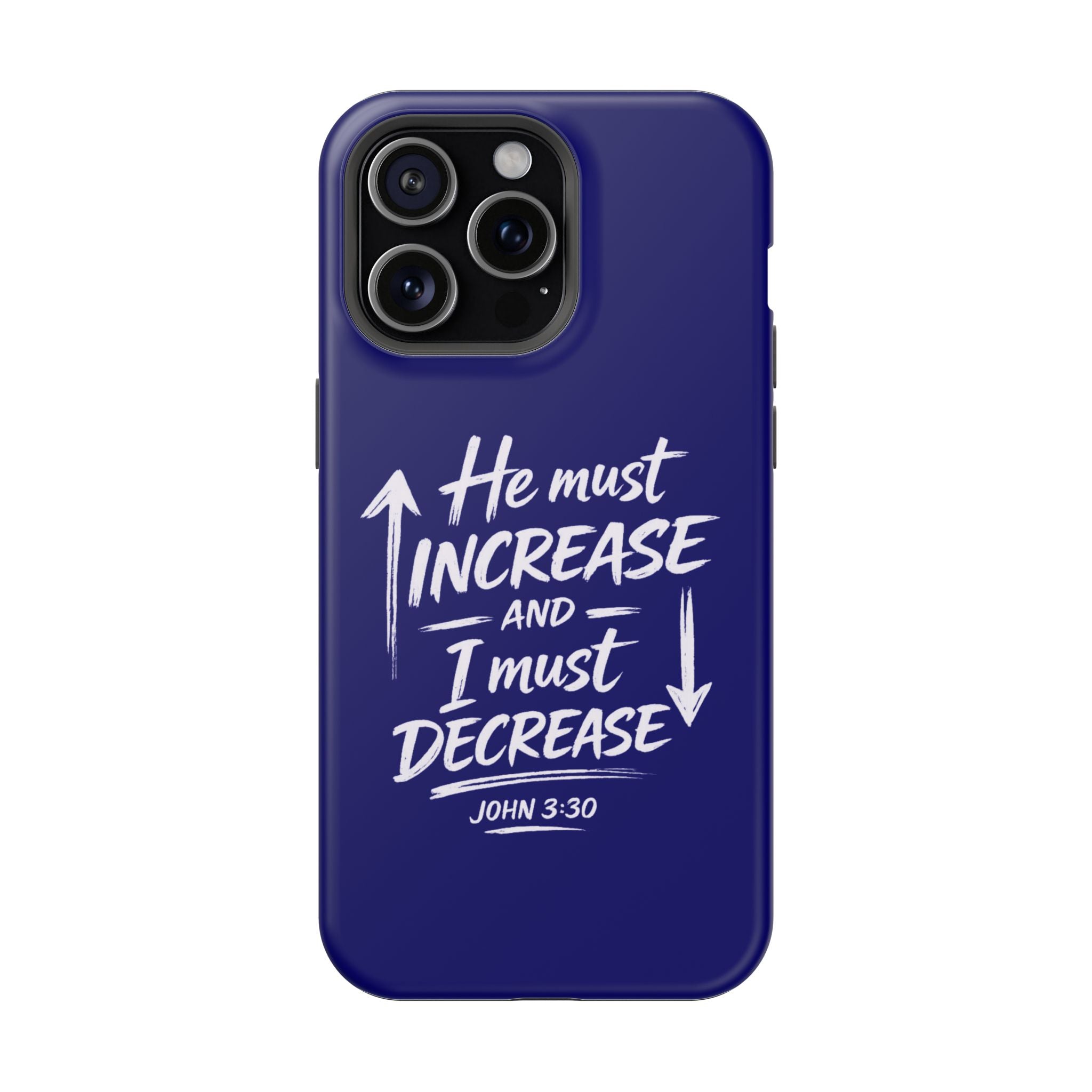 Phone Case — "He Must Increase and I Must Decrease John 3:30" Colorful Magnetic Impact-Resistant Case