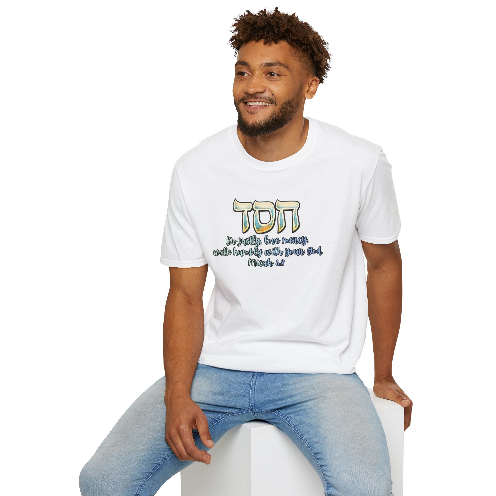 HESED Micah 6:8 T-Shirt — "Do Justly, Love Mercy, Walk Humbly"