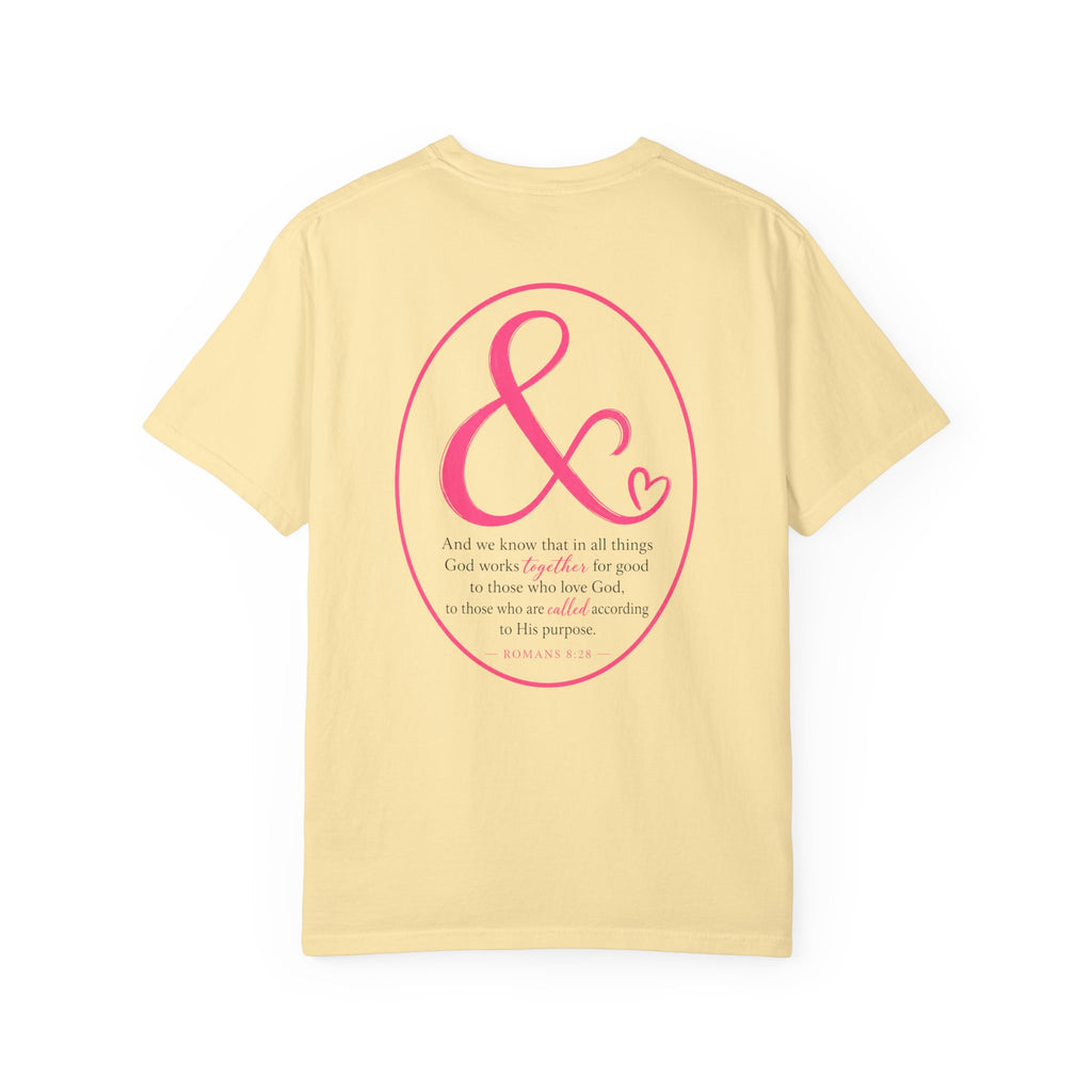 Ampersand Heart T-Shirt — Romans 8:28 Tee