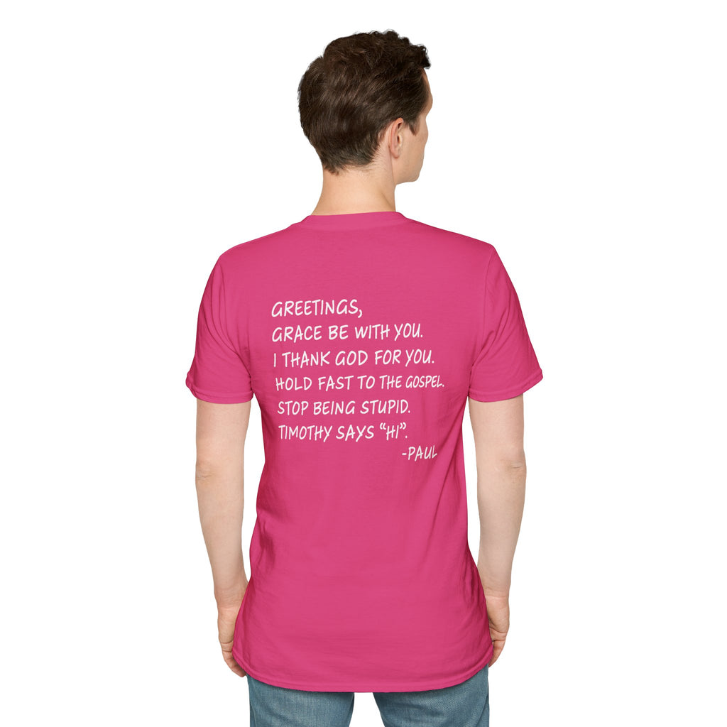 If Paul Were Here We’d Be Getting a Letter T-Shirt — Funny Vintage Postal Stamp Tee