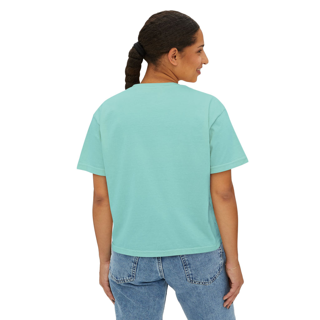 Be Where Your Feet Are Boxy Tee — Footprint Relaxed Women's Tee