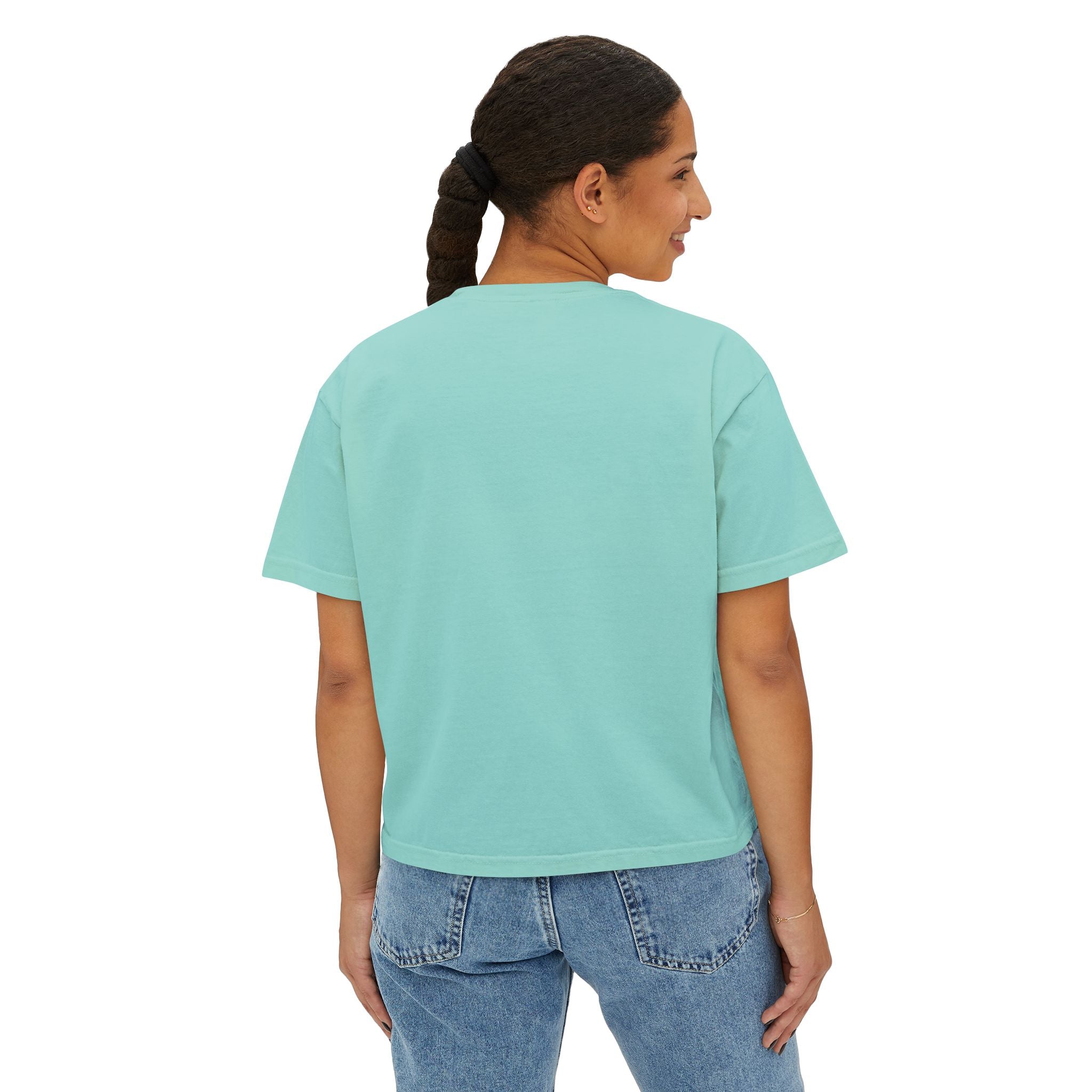 Be Where Your Feet Are Boxy Tee — Footprint Relaxed Women's Tee
