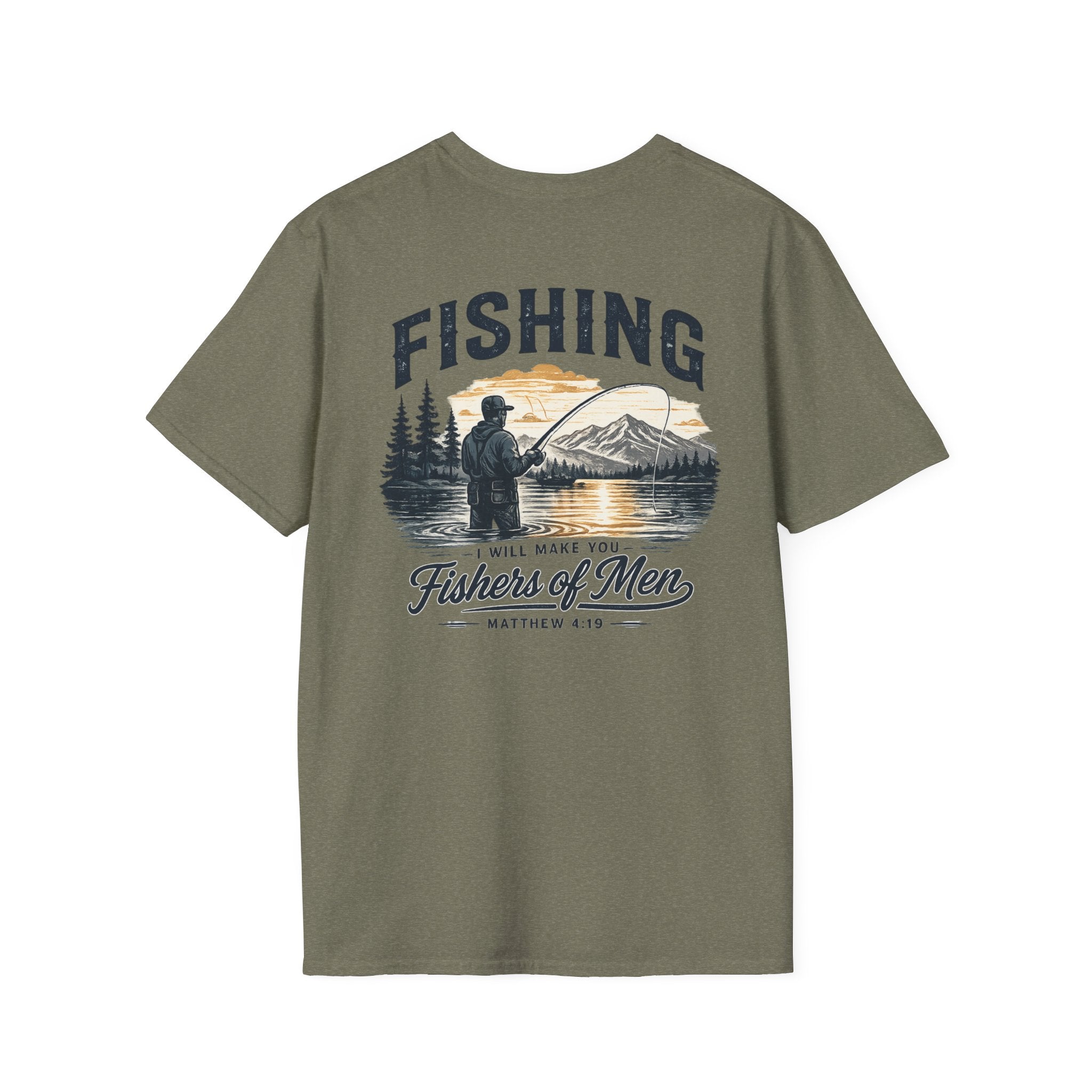 Fishing T-Shirt — "I Will Make You Fishers of Men" Fishing Tee