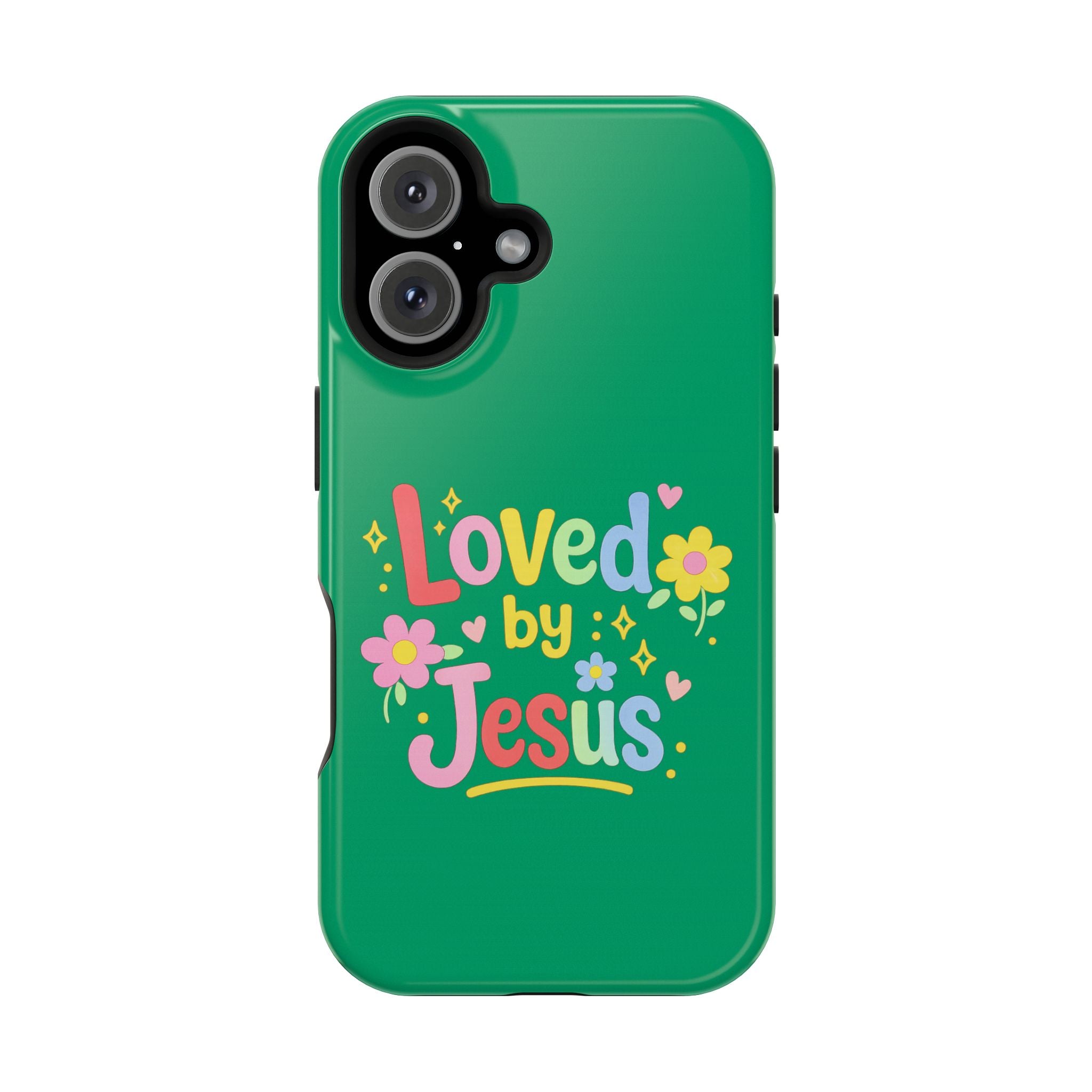 Loved by Jesus Phone Case — Colorful Magnetic Impact-Resistant Case