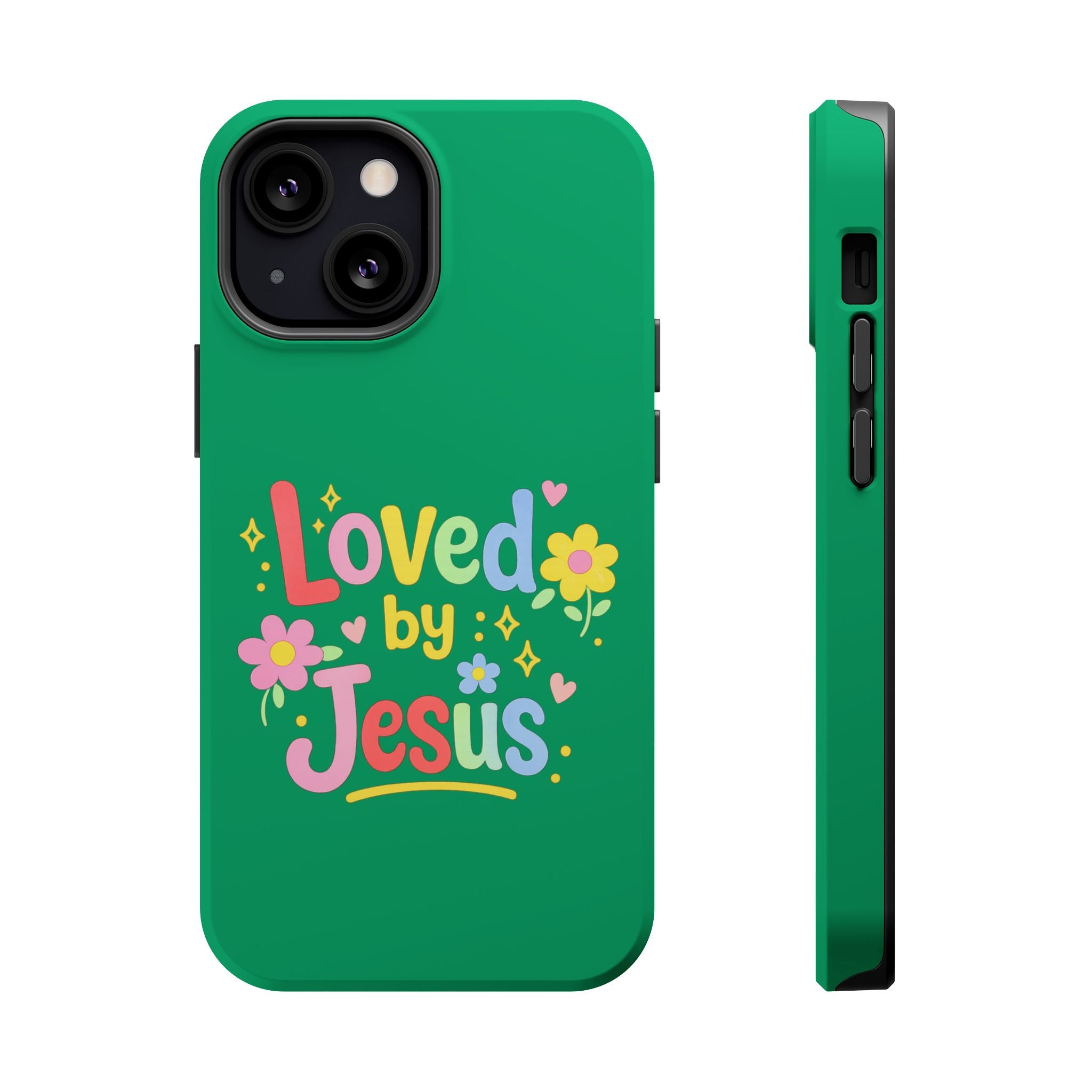 Loved by Jesus Phone Case — Colorful Magnetic Impact-Resistant Case