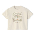 Women’s Boxy Tee — "Pruned for His Purpose" John 15:5