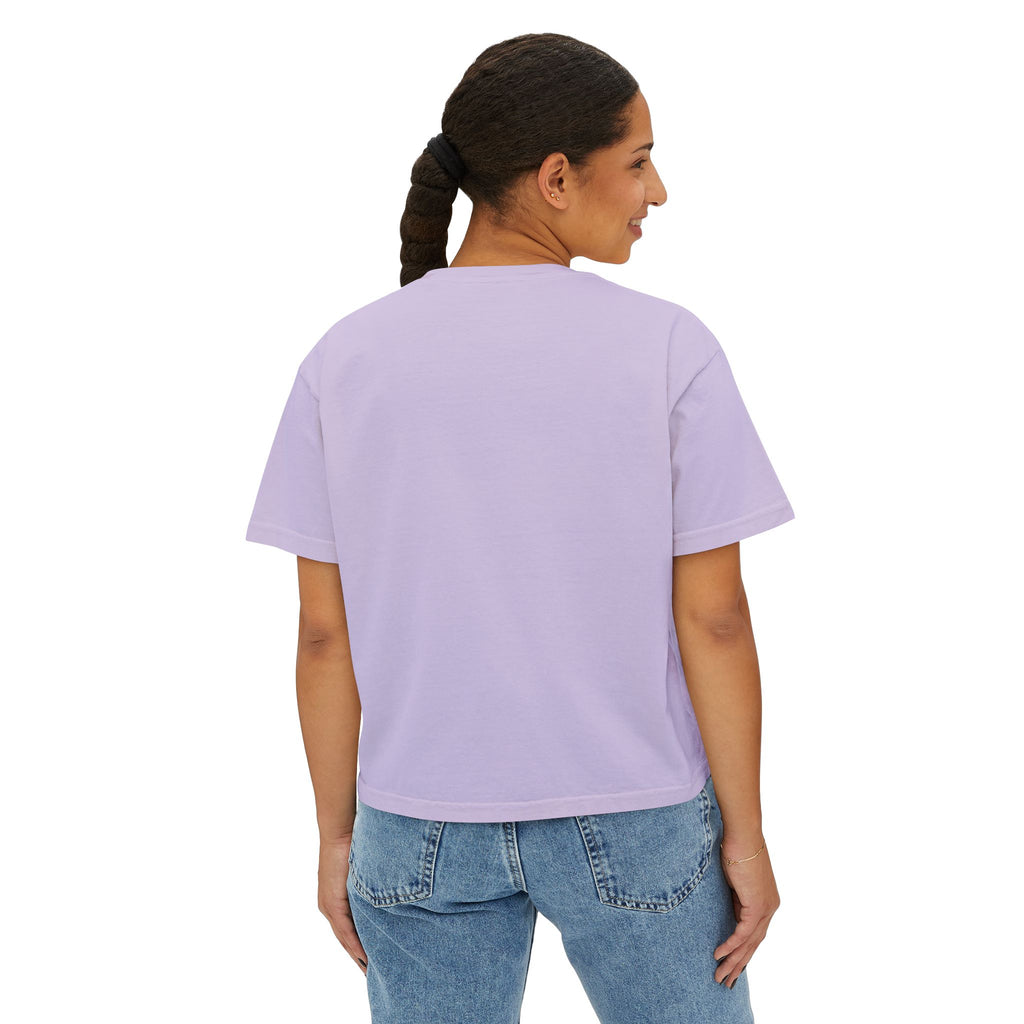 Be Where Your Feet Are Boxy Tee — Footprint Relaxed Women's Tee