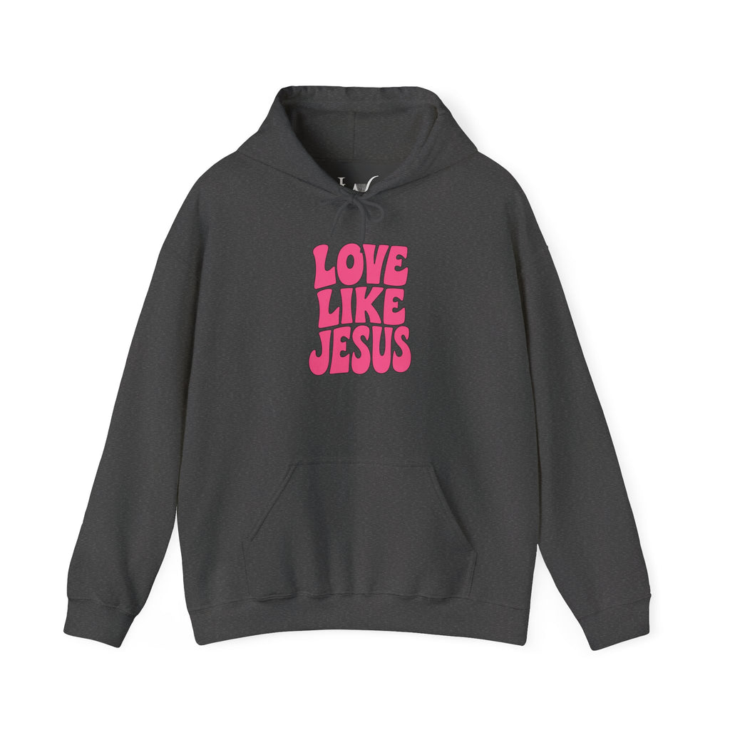 Love Like Jesus Groovy Hoodie Pullover
